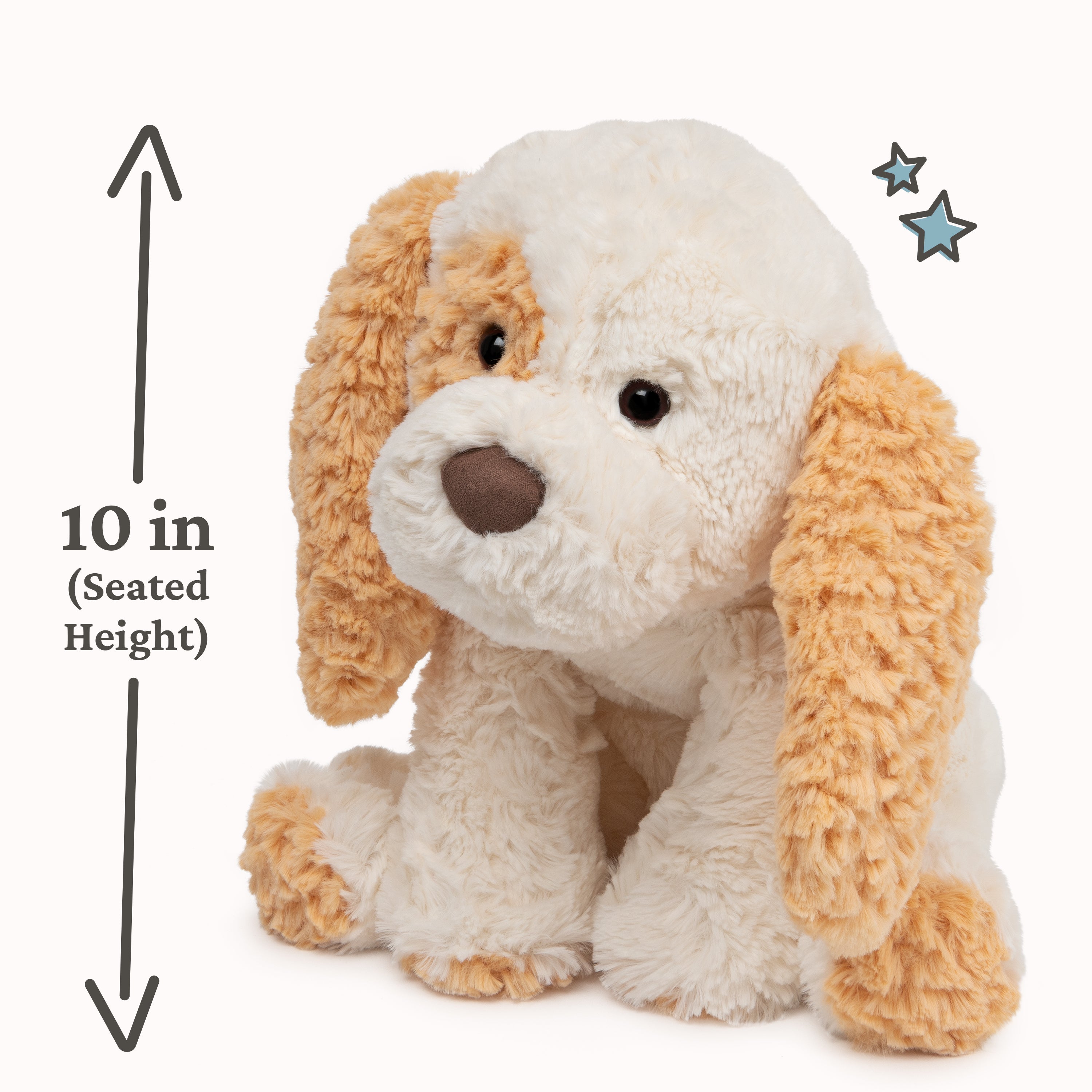 GUND Cozys Collection Puppy Plush, Puppy Dog Stuffed Animal for Ages 1 and Up, Tan/Cream, 10"