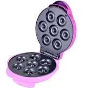 Brentwood TS-250 Non-Stick Mini Donut Maker Machine, Pink