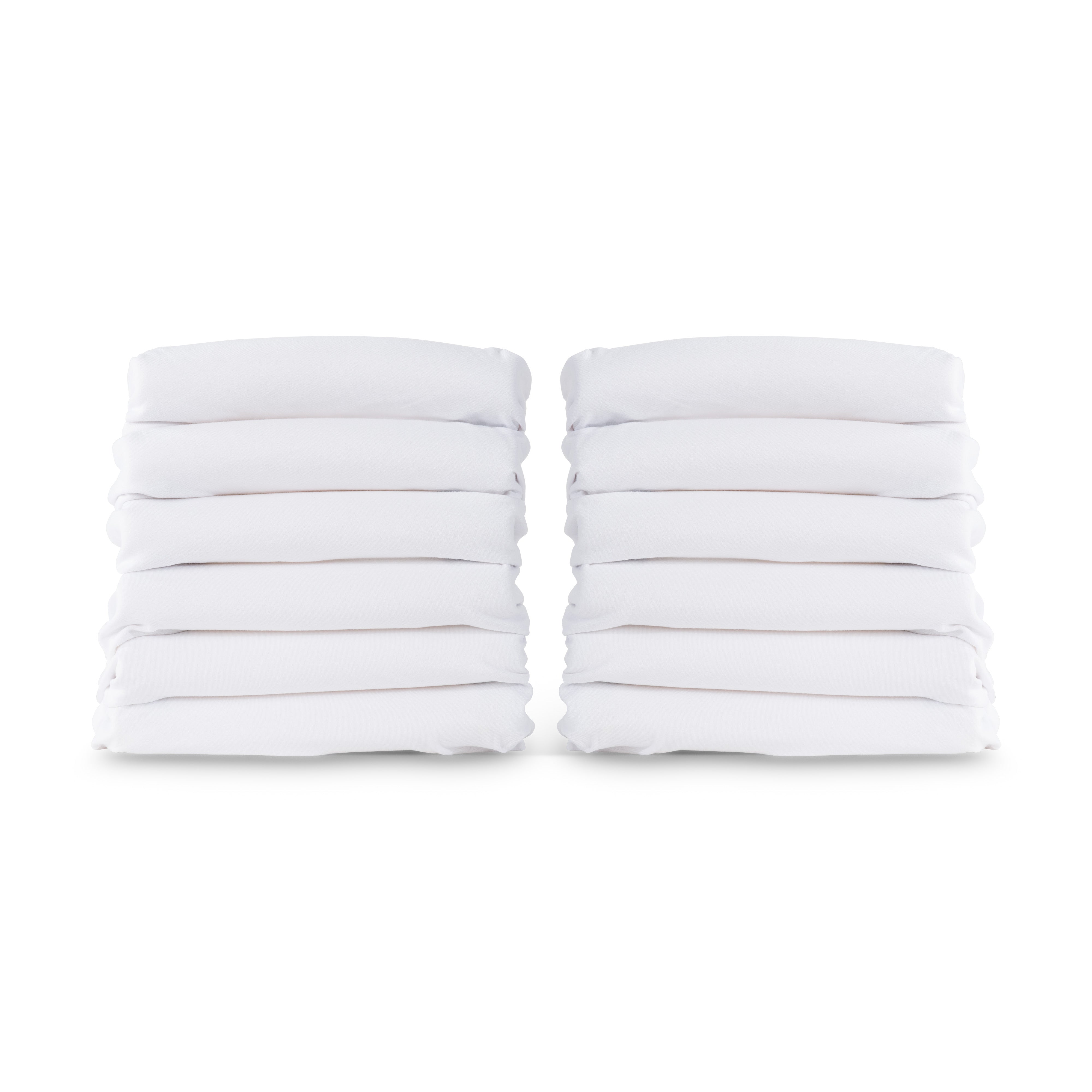 SafeFitâ„¢ Compact Sheets, white, 12 Pack