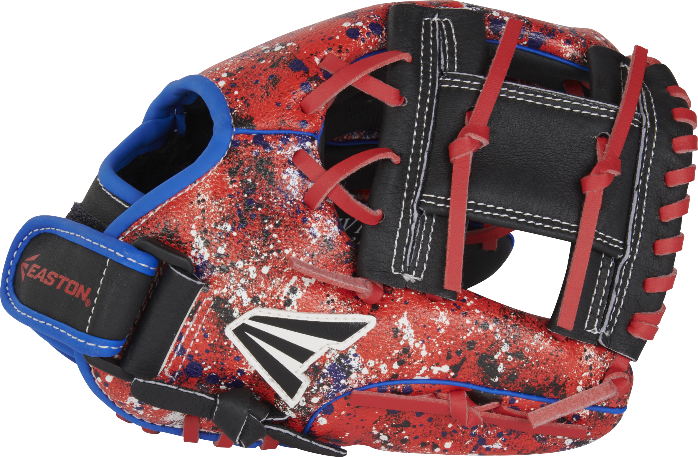 Easton Havoc Series 10.5-Inch Baseball Glove - Right Hand Thrower - Black/Scarlet/Royal