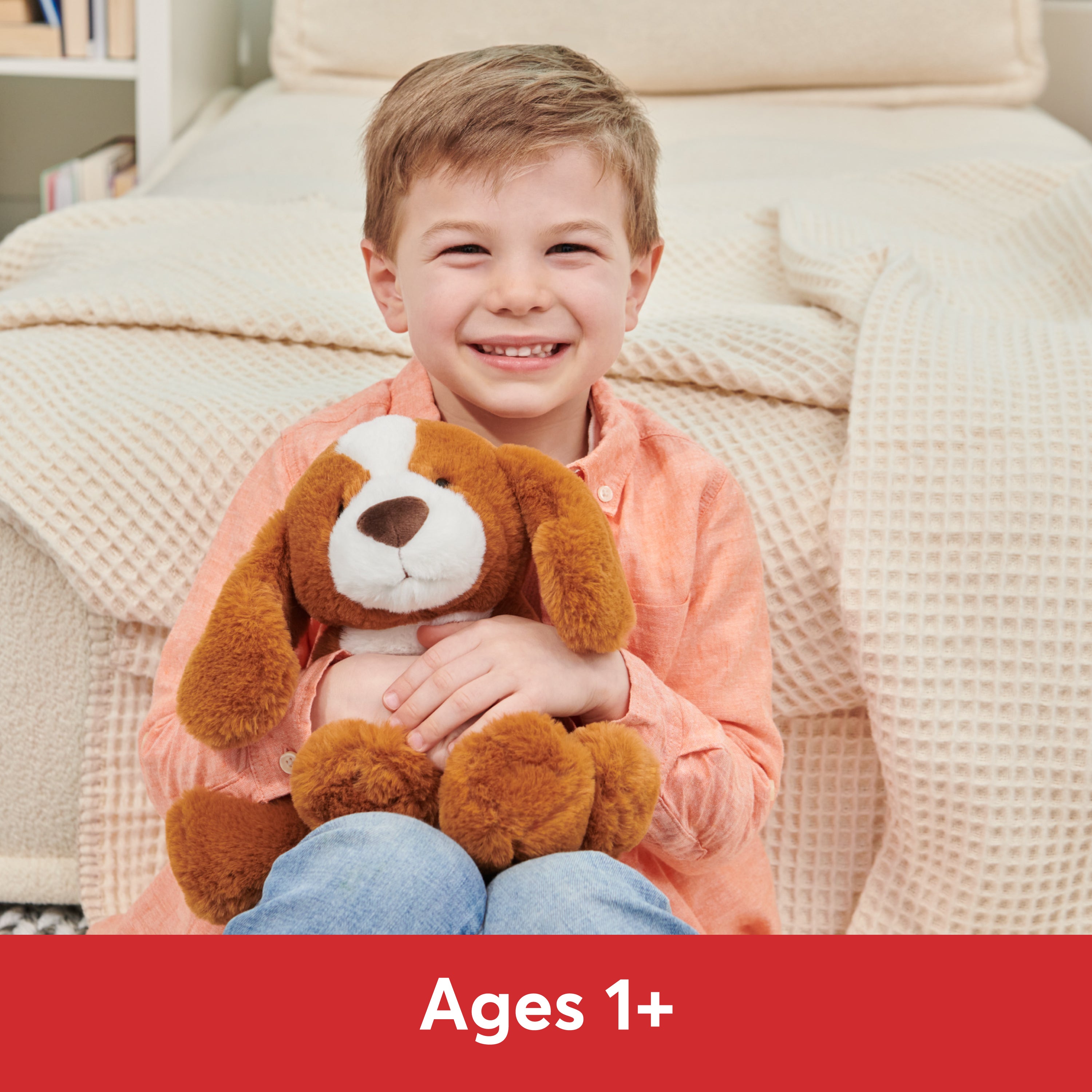 GUND Kian Spaniel Puppy Dog Plush, Stuffed Animal for Ages 1 and Up, 10”, Brown/White