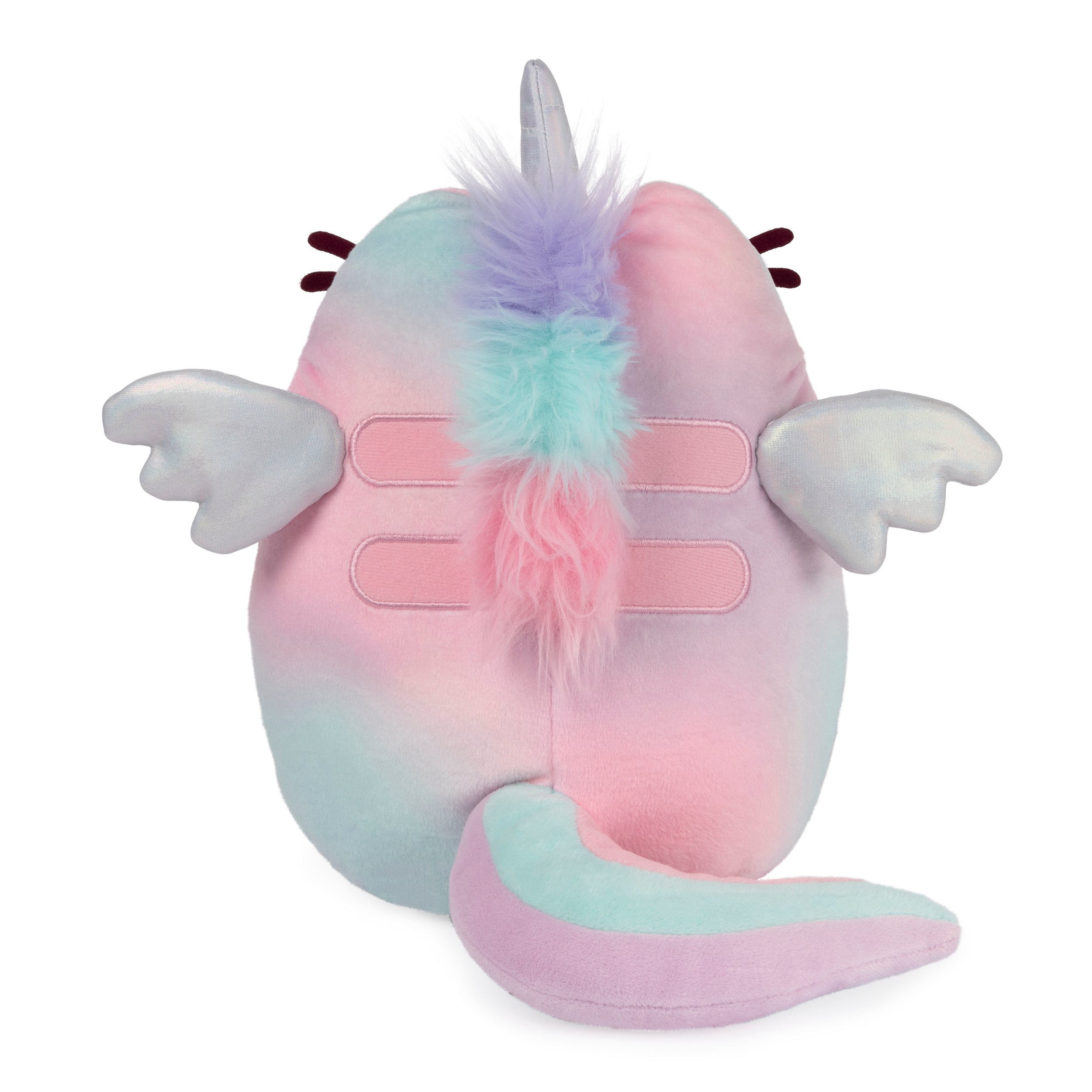 GUND Pusheen Magic Swirl Pusheenicorn Plush Cat Stuffed Animal for Ages 8 and Up, Pink/Blue/Purple, 9.5”