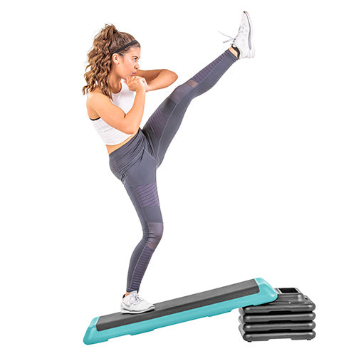 The Freestyle Step (Health Club Size) Teal (4 Risers) New