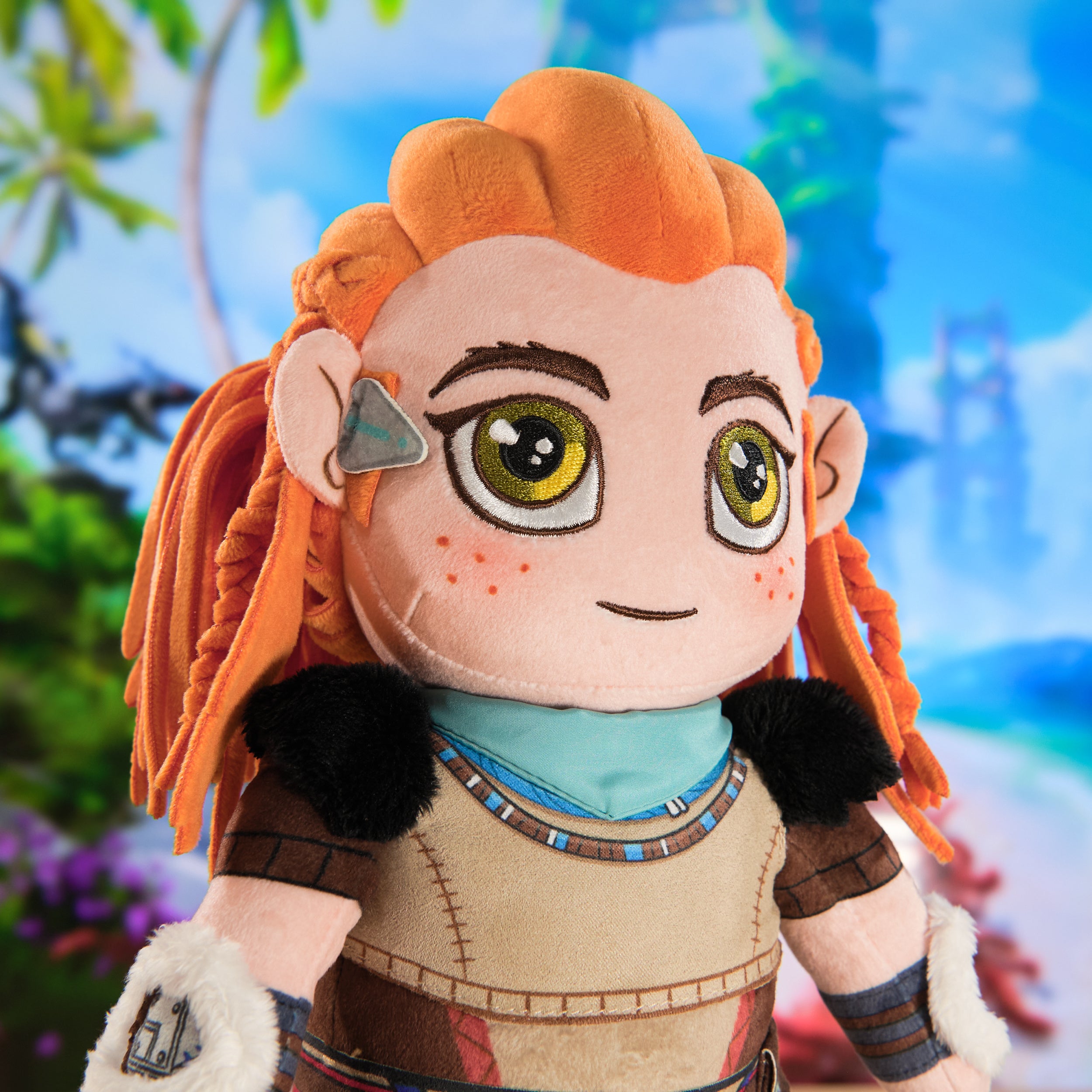 PlayStation Horizon Forbidden West, Premium 10-Inch Aloy Collector Grade Plush Toy, Cute Plushies and Kids Toys for PS5 Fans of All Ages