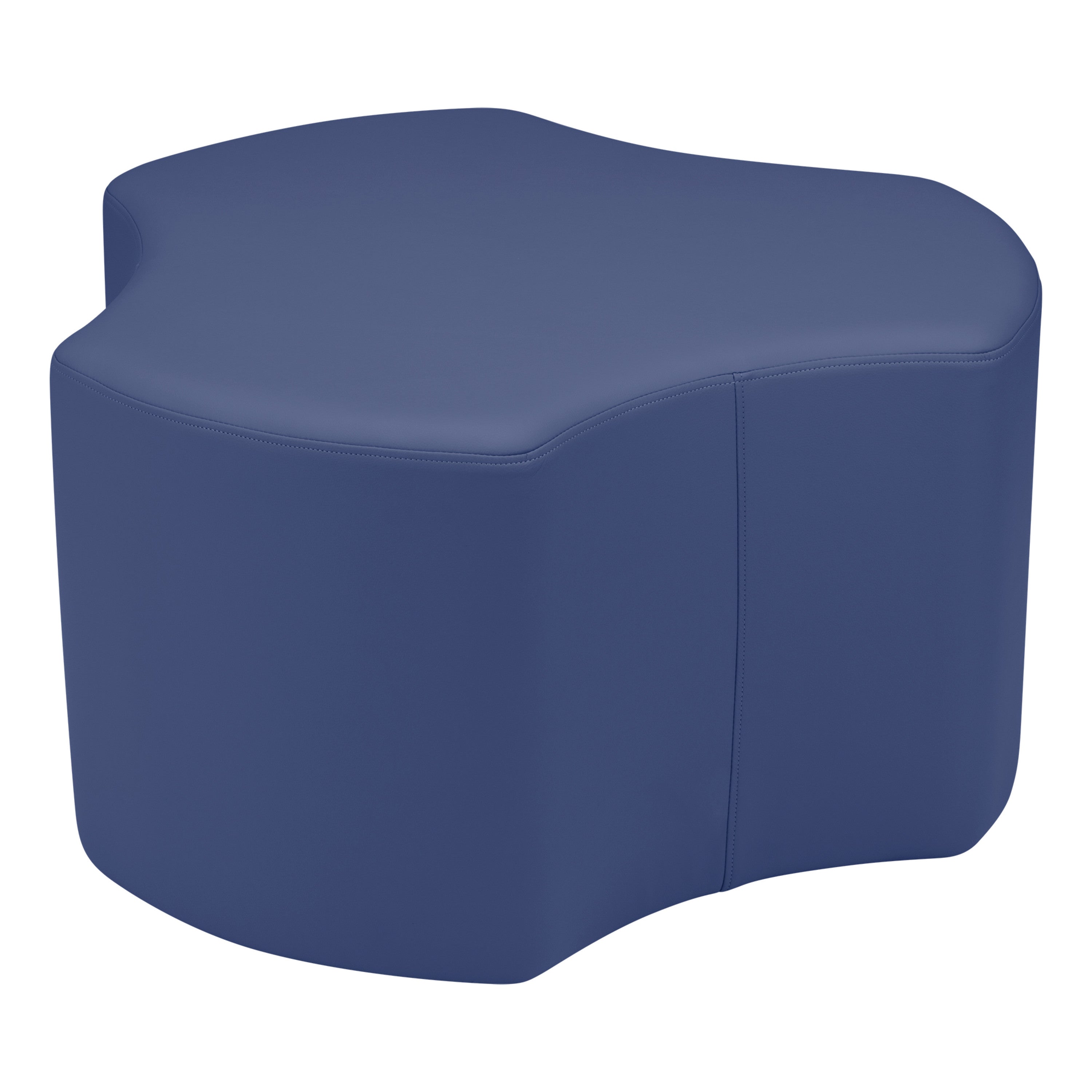 Pro Series 18" Height Cog Ottoman Set, 6-Piece - Navy