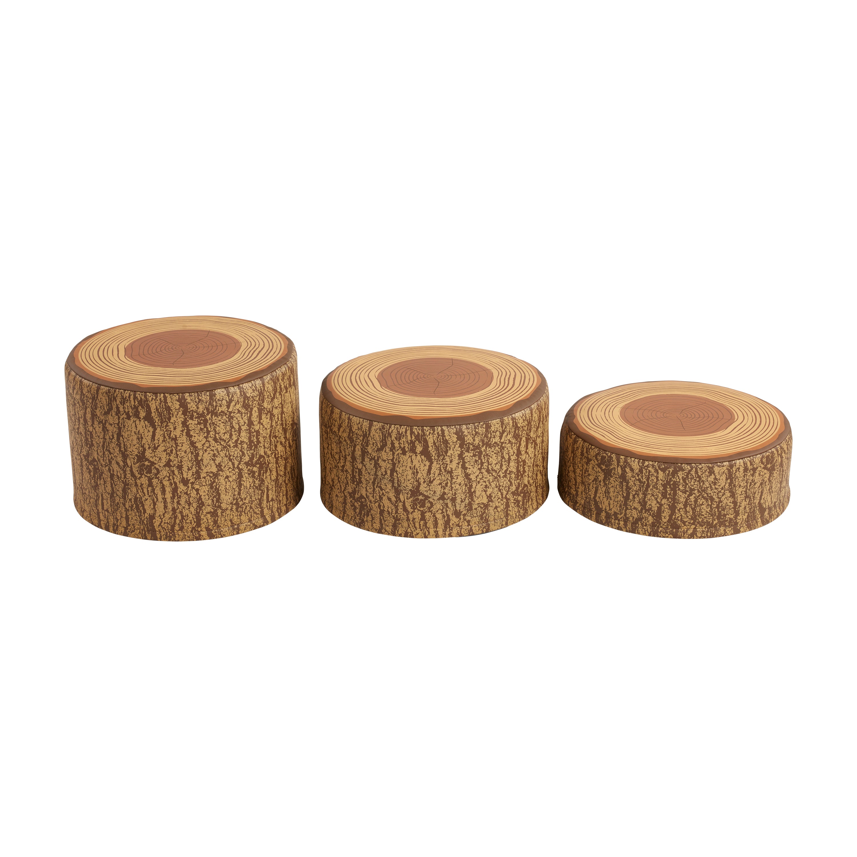 SoftZone Tree Stump Stool Set 3-Piece