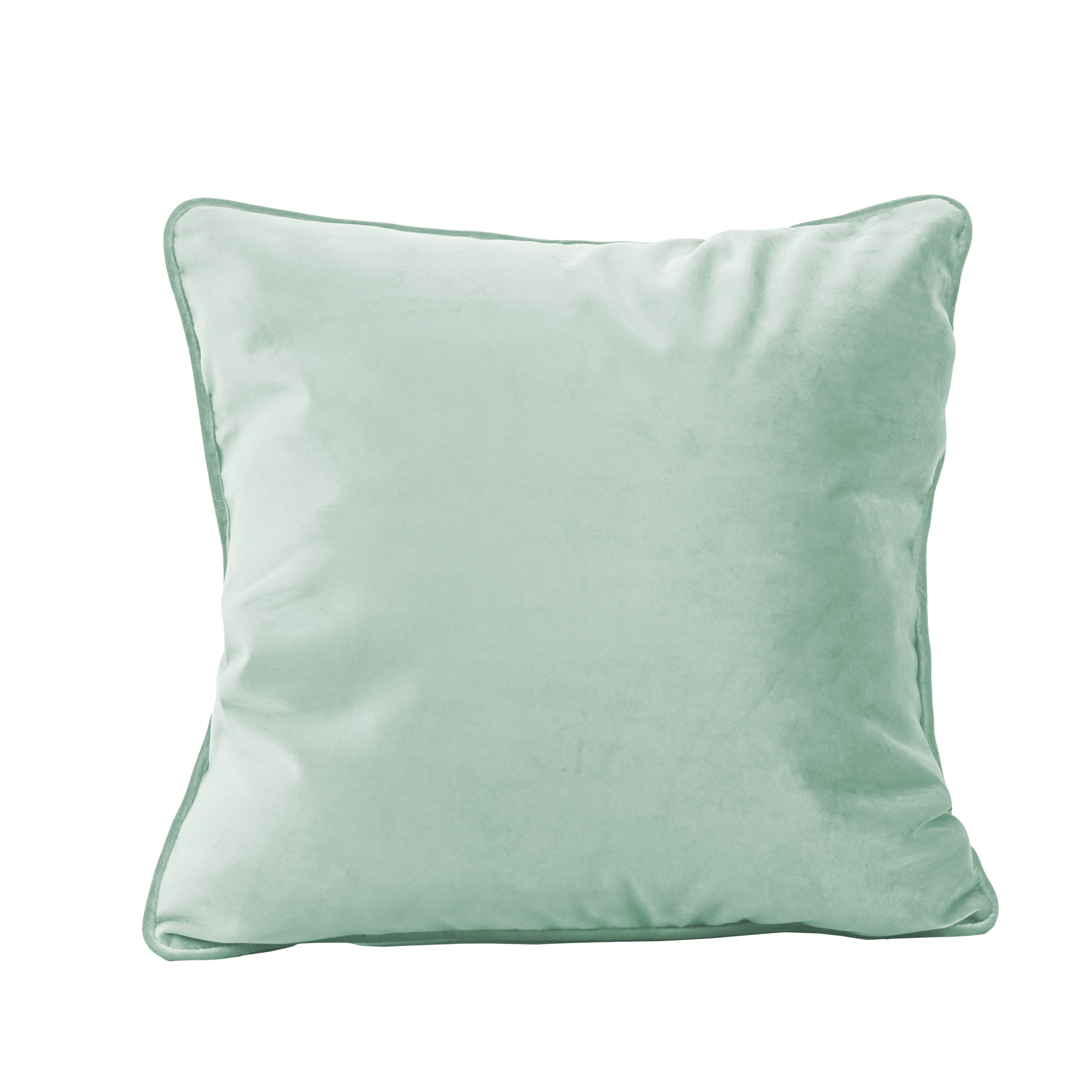18" x 18" Square Microfiber Pillow with Piping, 2-Piece - Aloe