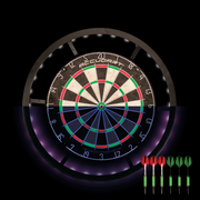 Accudart Nighthawk 2 in 1 LED/Blacklight Bristle Dartboard Surround Set