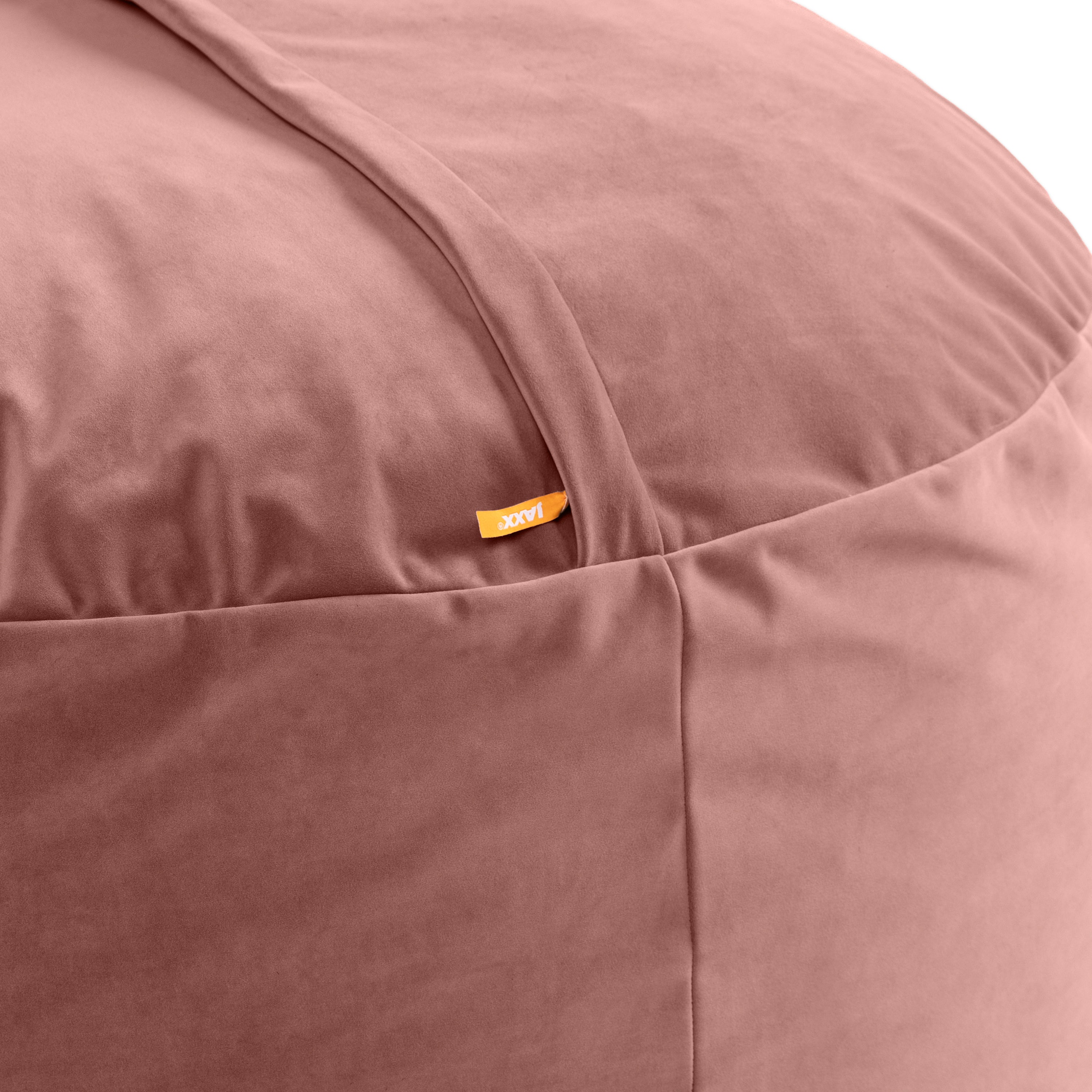 Jaxx 4 Foot Saxx - Large Round Bean Bag Chair for Adults - Lush Velvet Mauve