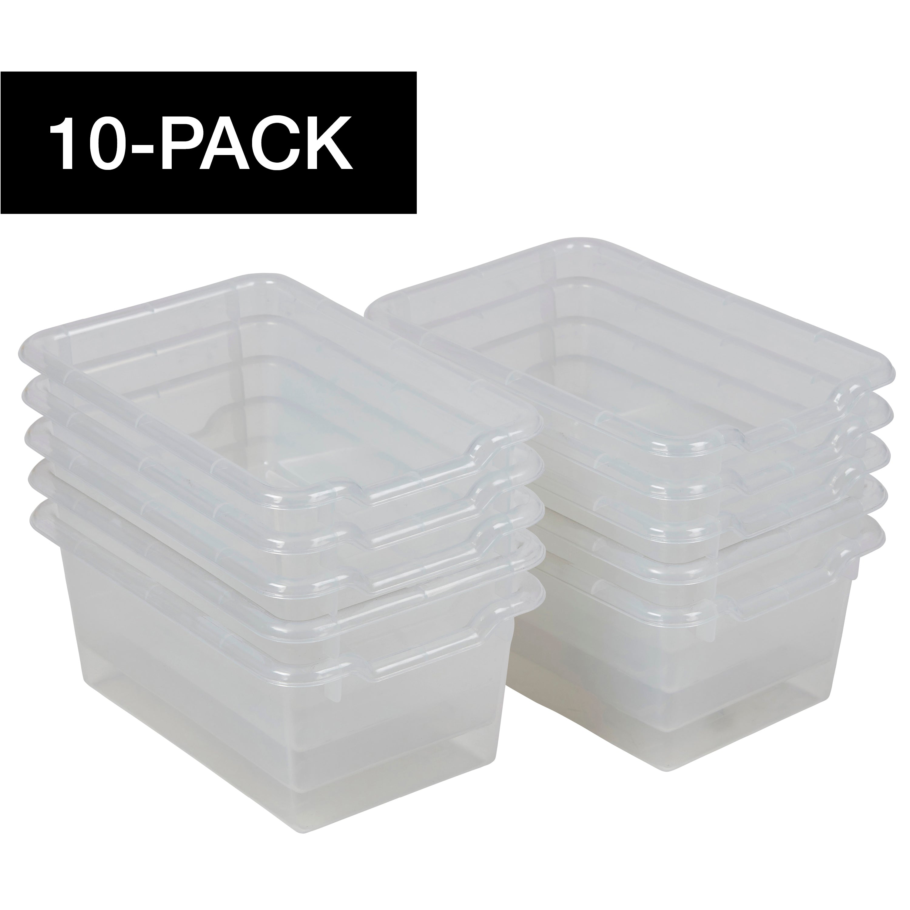 Scoop Front Storage Bins - Clear