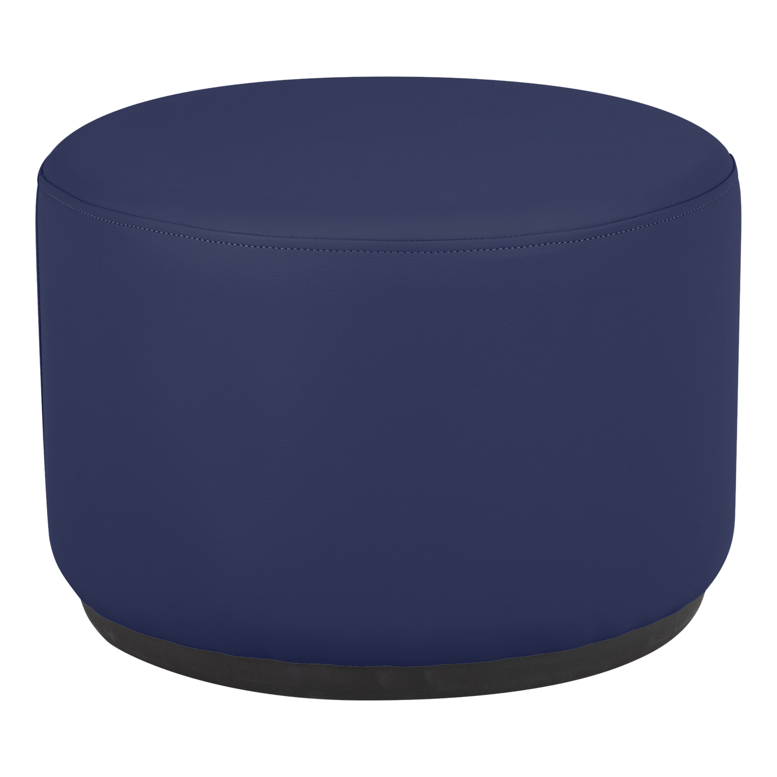Pro Series Upholstered 18" Round Ottoman Rocker 12" Height - Navy
