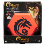 Spin Master Games, Campaign Dice, Premium Dice to Go, Set of Polyhedron Dice for RPG & Board Games, Storage Case, DND Dungeons and Dragons, MTG Magic the Gathering, for Ages 8 & Up