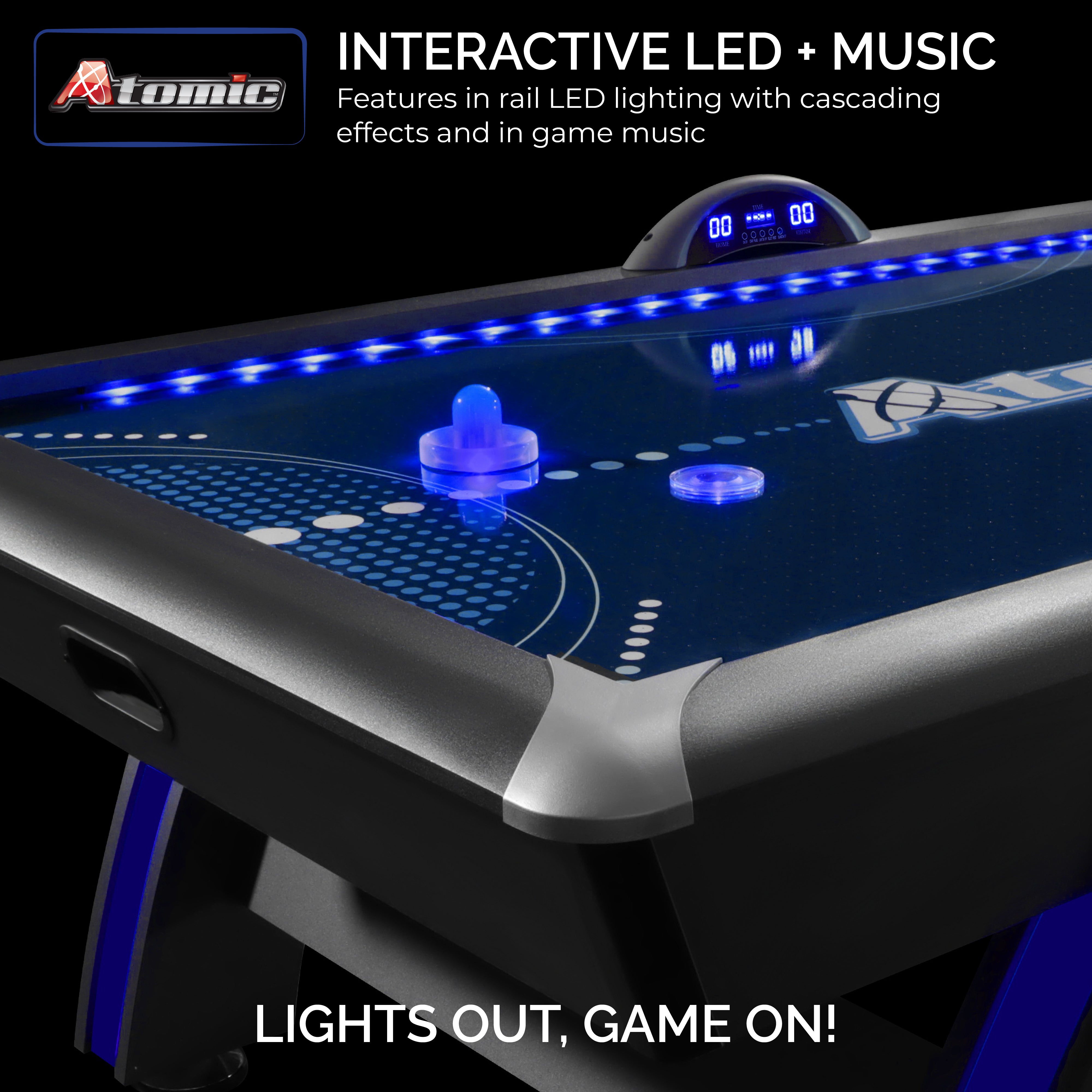 Atomic Indigo Light Up Air Hockey