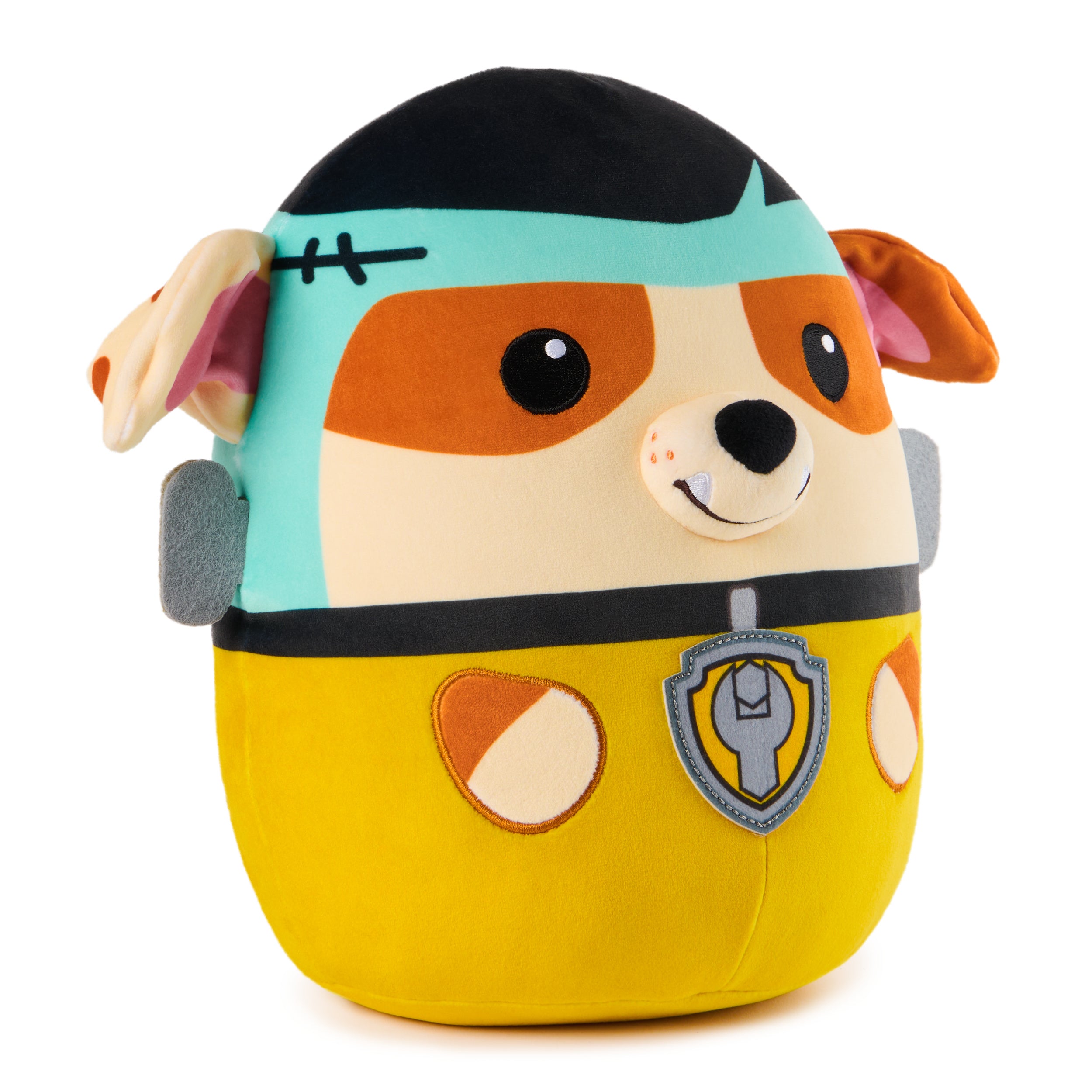 PAW Patrol Franken Rubble Squish Plush, Official Toy from the Hit Cartoon, Special Edition Squishy Stuffed Animal for Ages 1 and Up, 12”