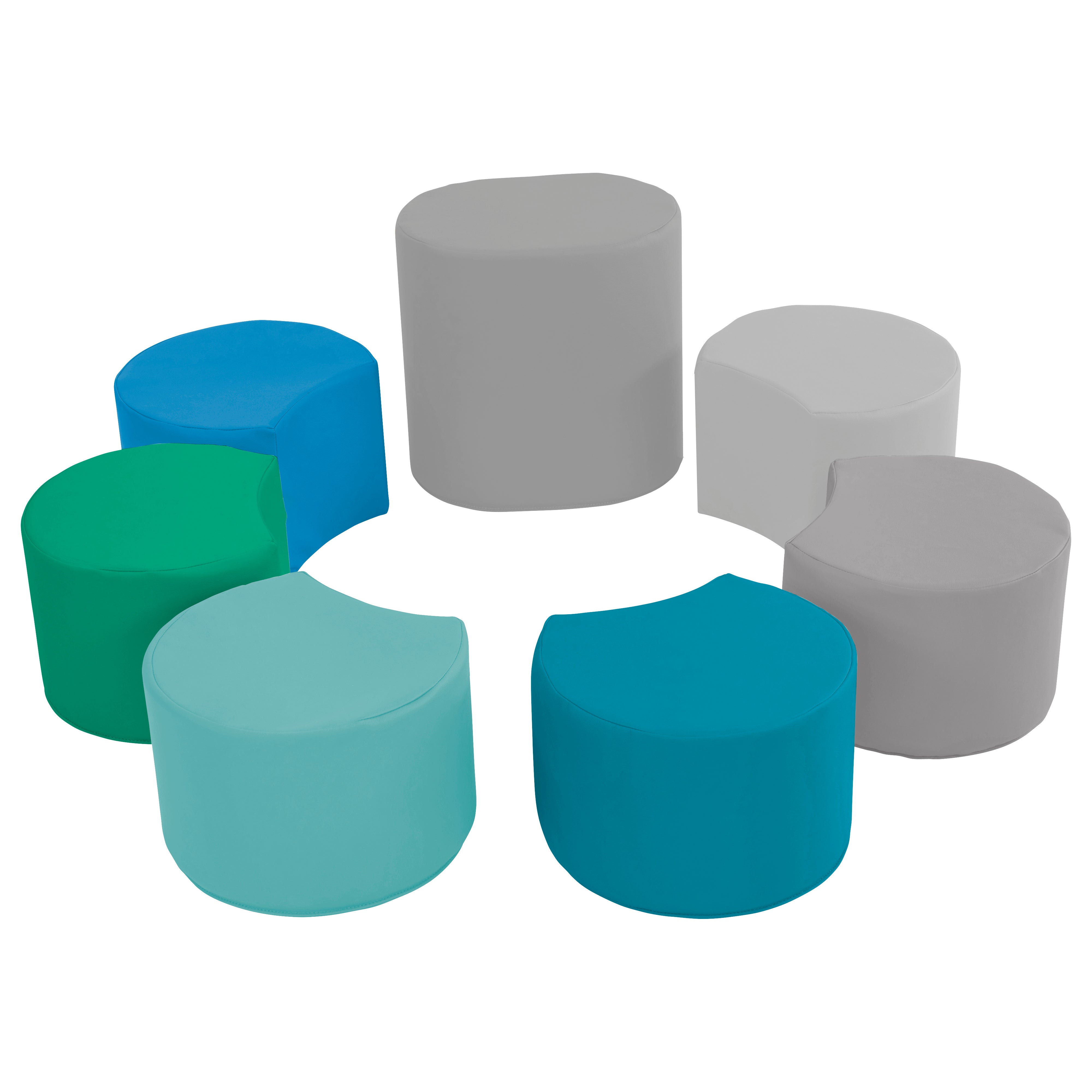 SoftScape Crescent Seating Set, 7-Piece - Contemporary