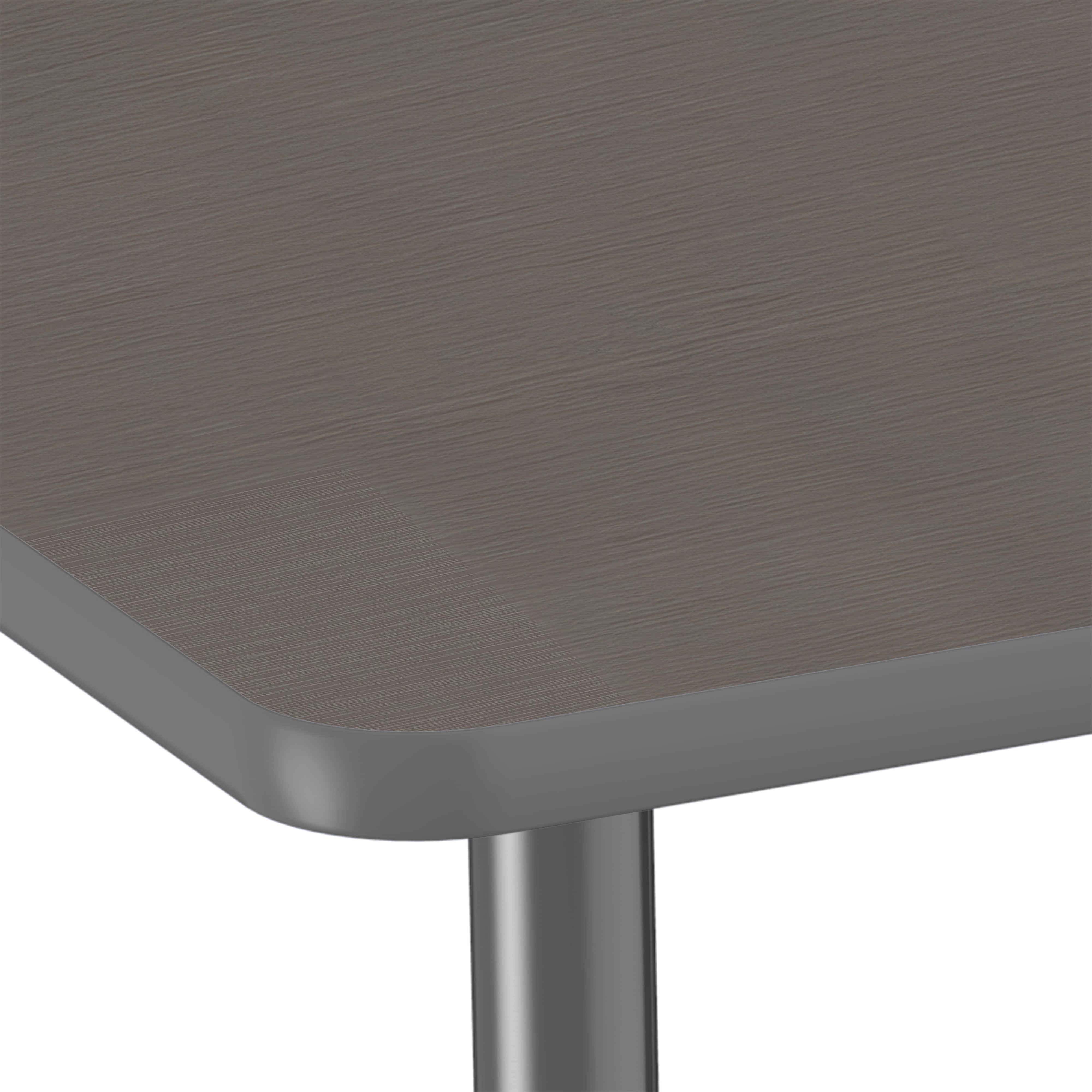 Adapte 30" x 60" Rectangle Thermofused Activity Table with Adjustable Tapered Legs - Cosmic Strandz/North Sea