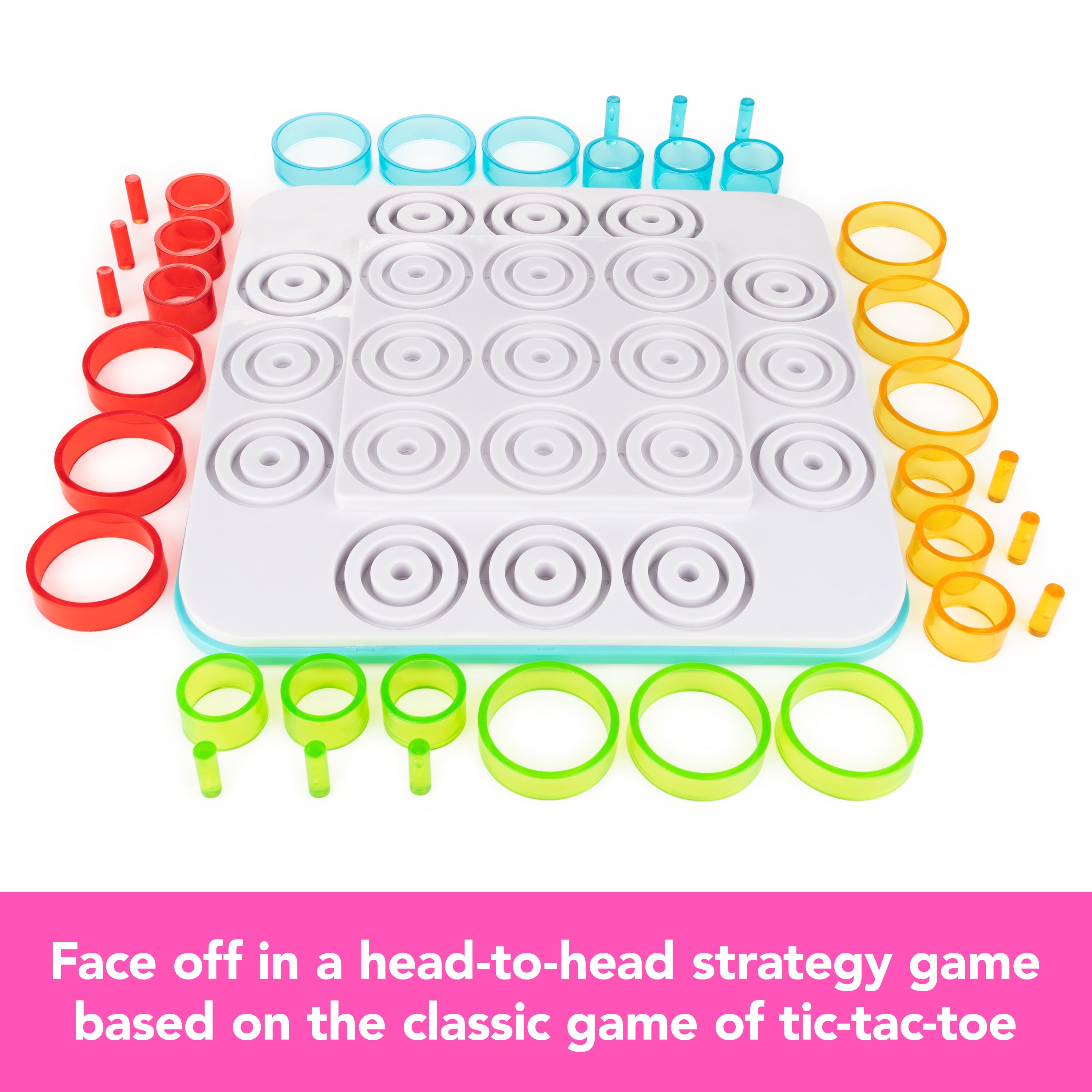 Spin Master Games, Otrio Strategy-Based Board Game, Classic Game, Advanced Tic Tac Toe STEM Activity, 2 Players, for Ages 8 & Up