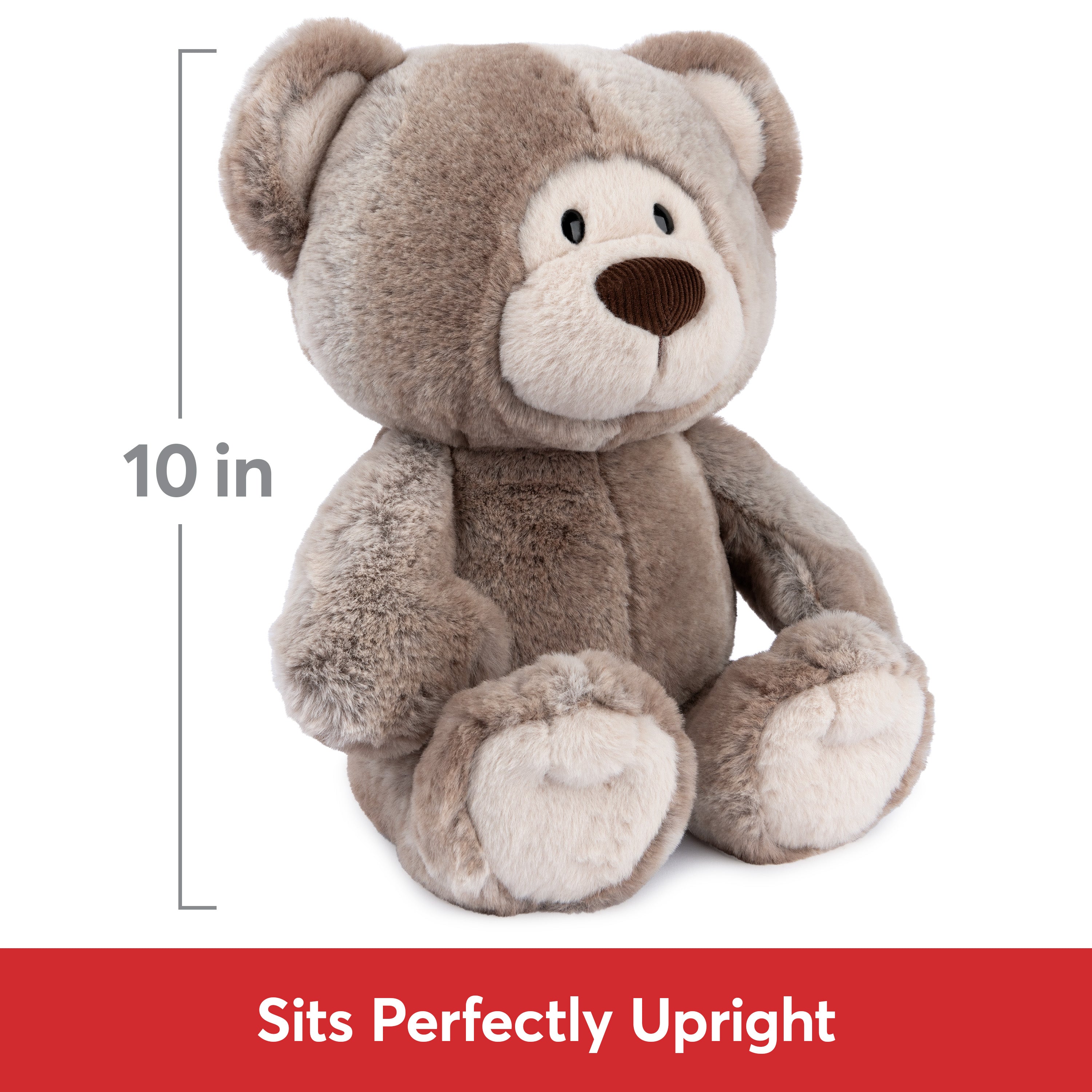 GUND Mukki Teddy Bear, Premium Stuffed Animal for Ages 1 and Up, Brown/Cream, 10"