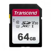 Transcend 64GB 300S SDXC UHS-I Class 10 U3 V30 Memory Card