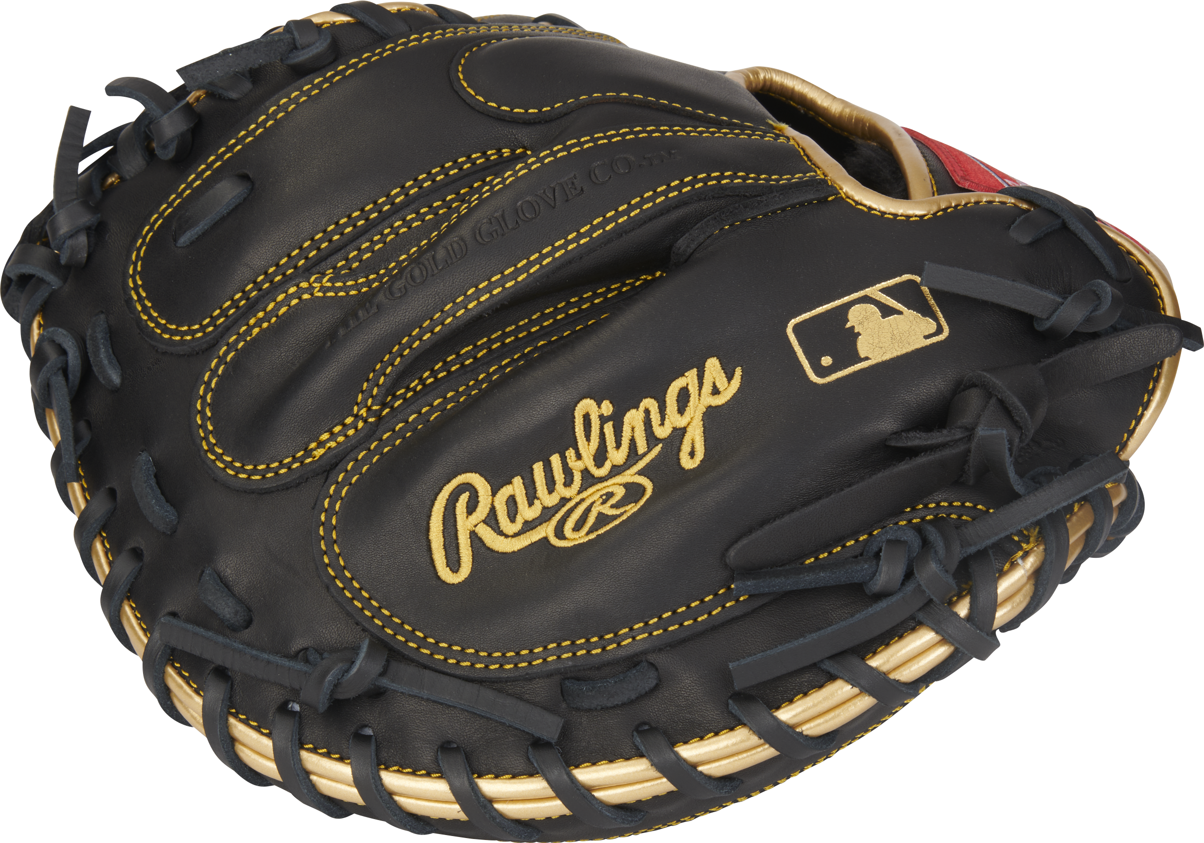 Rawlings R9 Baseball Series Catchers Mitt 32.5-Inch Baseball Glove - Right Hand Thrower - Black