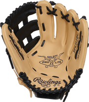 Rawlings Select Pro Lite Series Brandon Crawford Youth 11.25-Inch Baseball Glove - Right Hand Thrower - Camel/Black