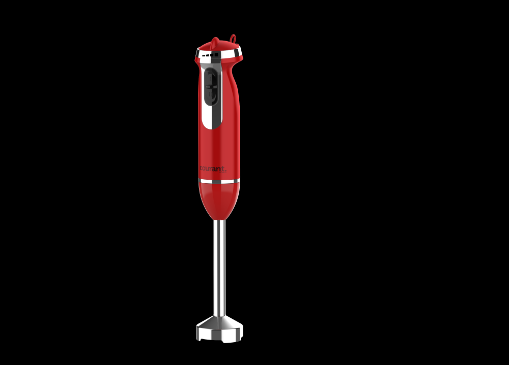 Courant Courant 350-Watt Hand Blender with Stainless Steel Leg (Red)