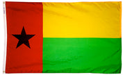 Guinea-Bissau Flag 2x3 ft. Nylon SolarGuard Nyl-Glo 100% Made in USA to Official United Nations Design Specifications.