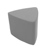 Pro Series Upholstered Rounded Triangle Ottoman, 18" Height - Gray