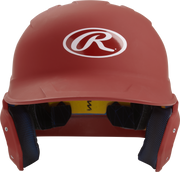 Rawlings Mach Matte Senior Baseball Helmet - Cardinal
