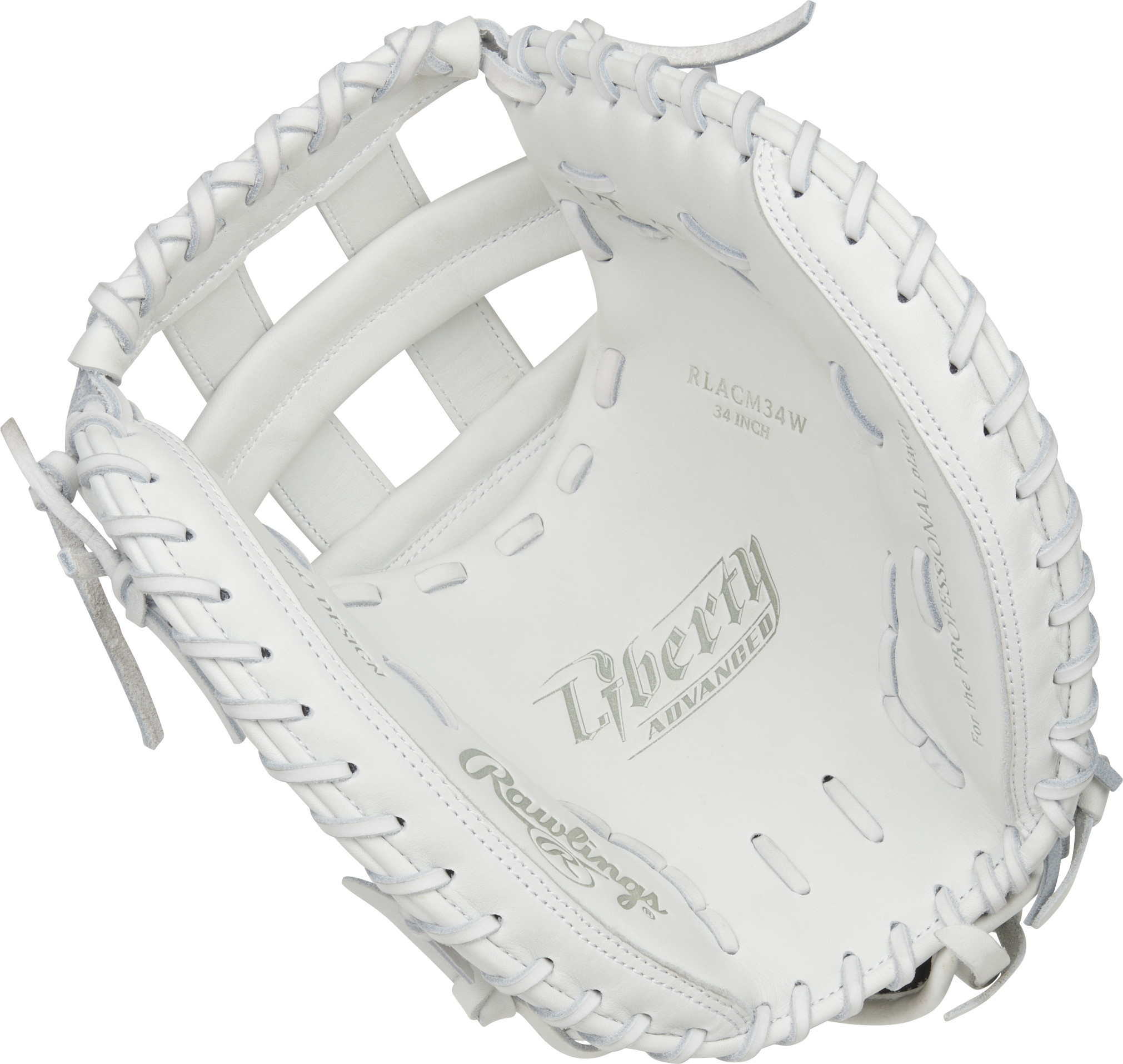 Rawlings Liberty Advanced Catchers Mitt 34-Inch Softball Glove - Right Hand Thrower - White
