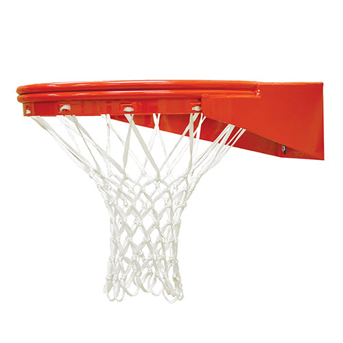Basketball System - Straight Post (5-9/16 in. Pole with 6 ft. Offset) - 72 in. Perforated  Aluminum Backboard - Playground Goal