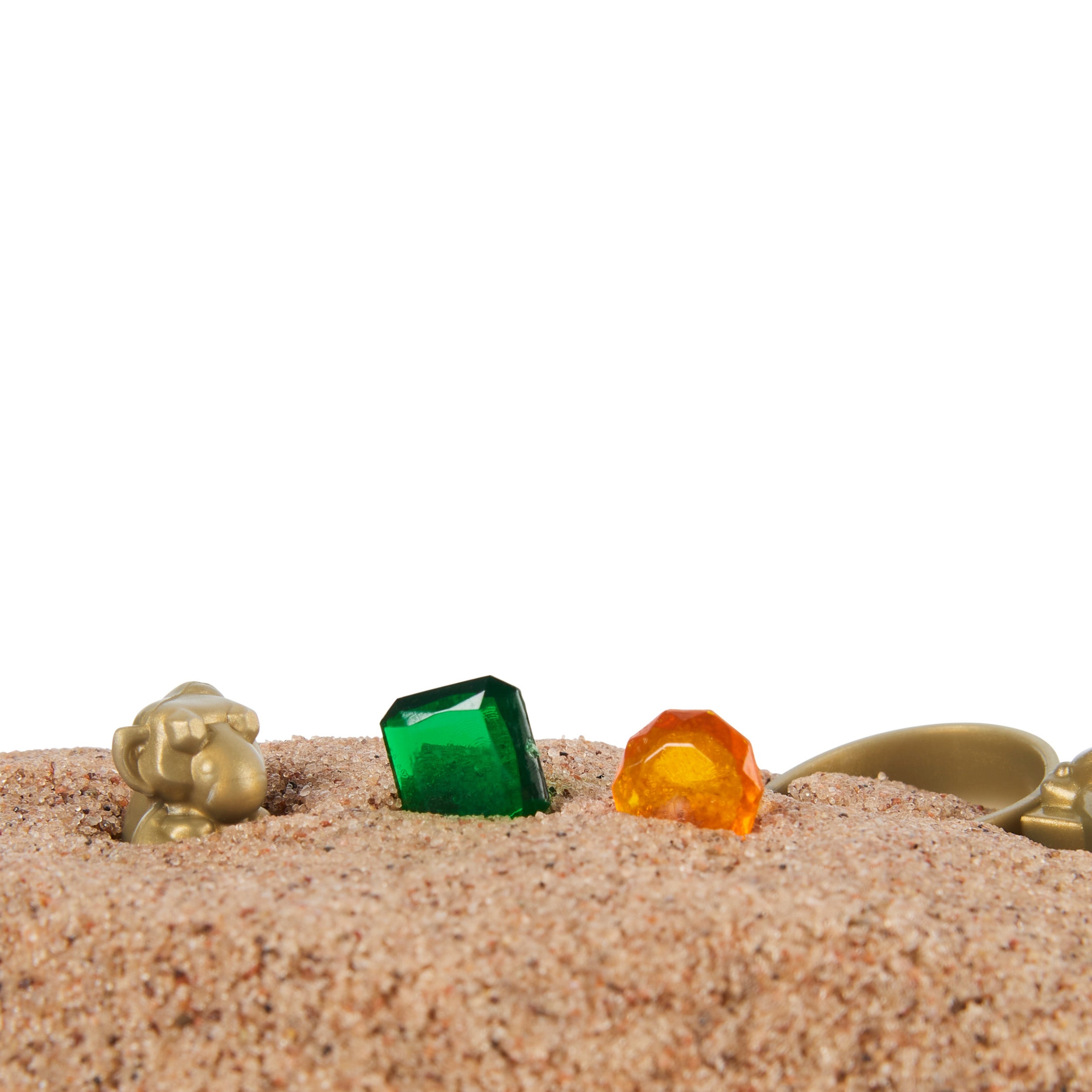 Kinetic Sand, Buried Treasure Playset with 6oz of Play Sand and Surprise Hidden Tool Style May Vary, Sensory Toys for Kids Ages 3 and up