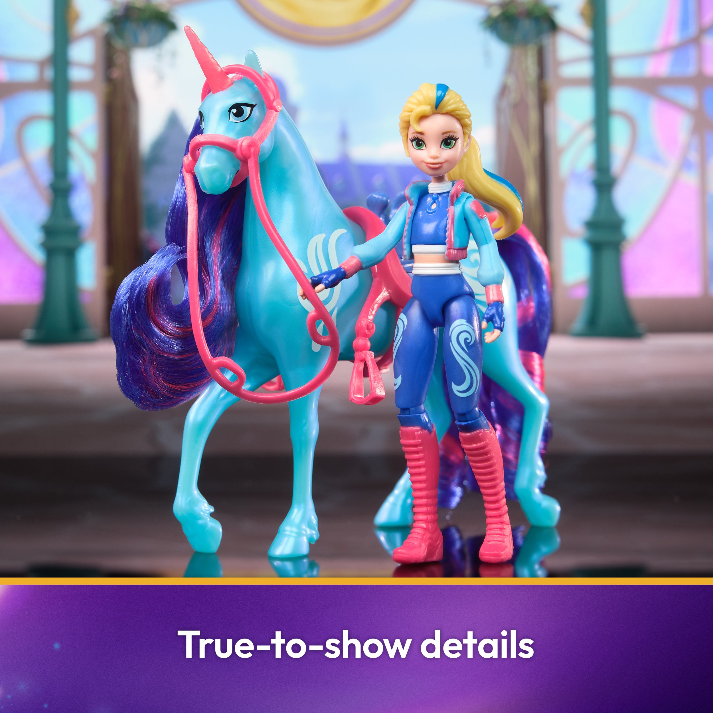 Unicorn Academy, Isabel & River with 2 Accessories & Hair Tool, Dolls & Unicorn Toys for Girls Ages 4 and up