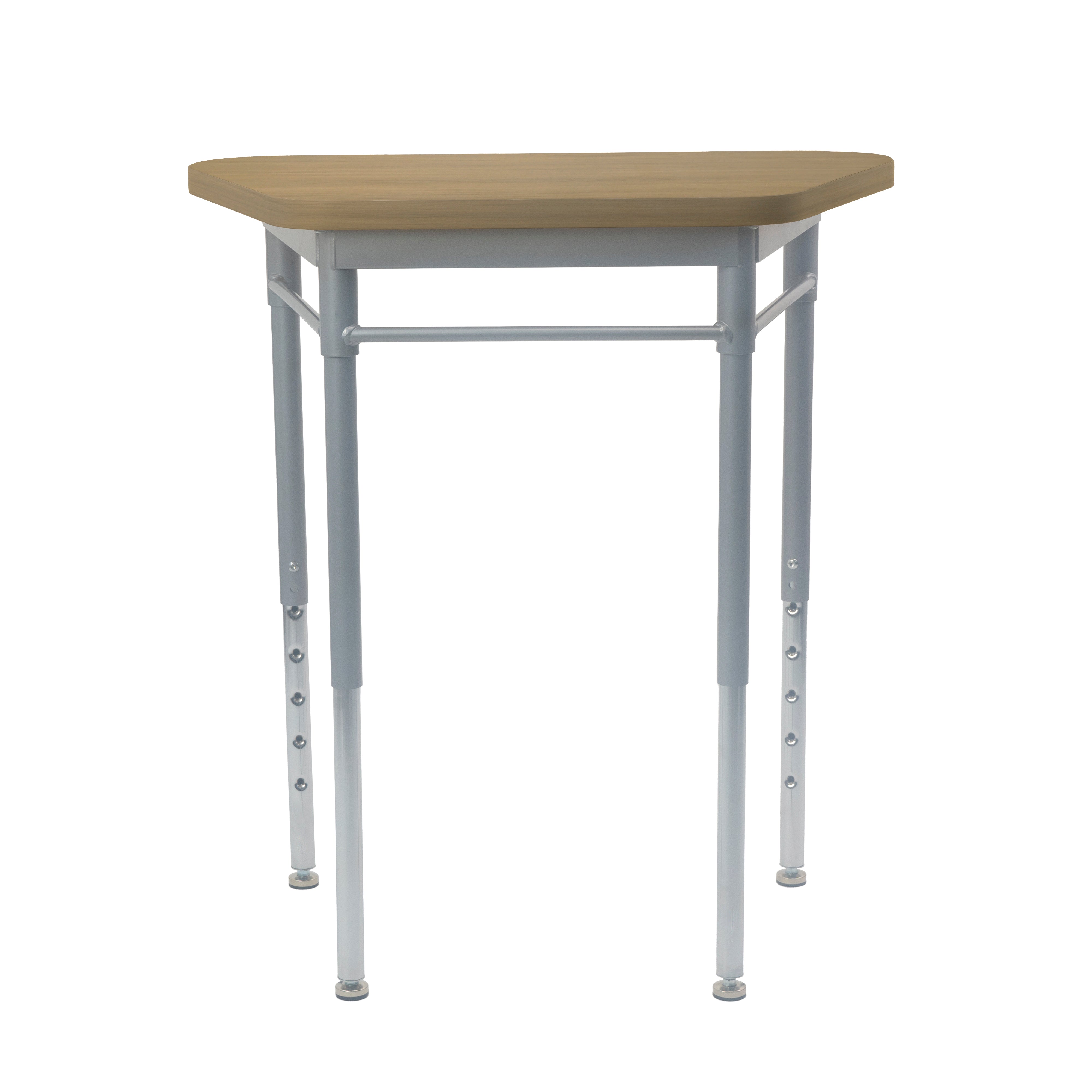 Collaborative Trap Desk - Pasadena Oak/Silver