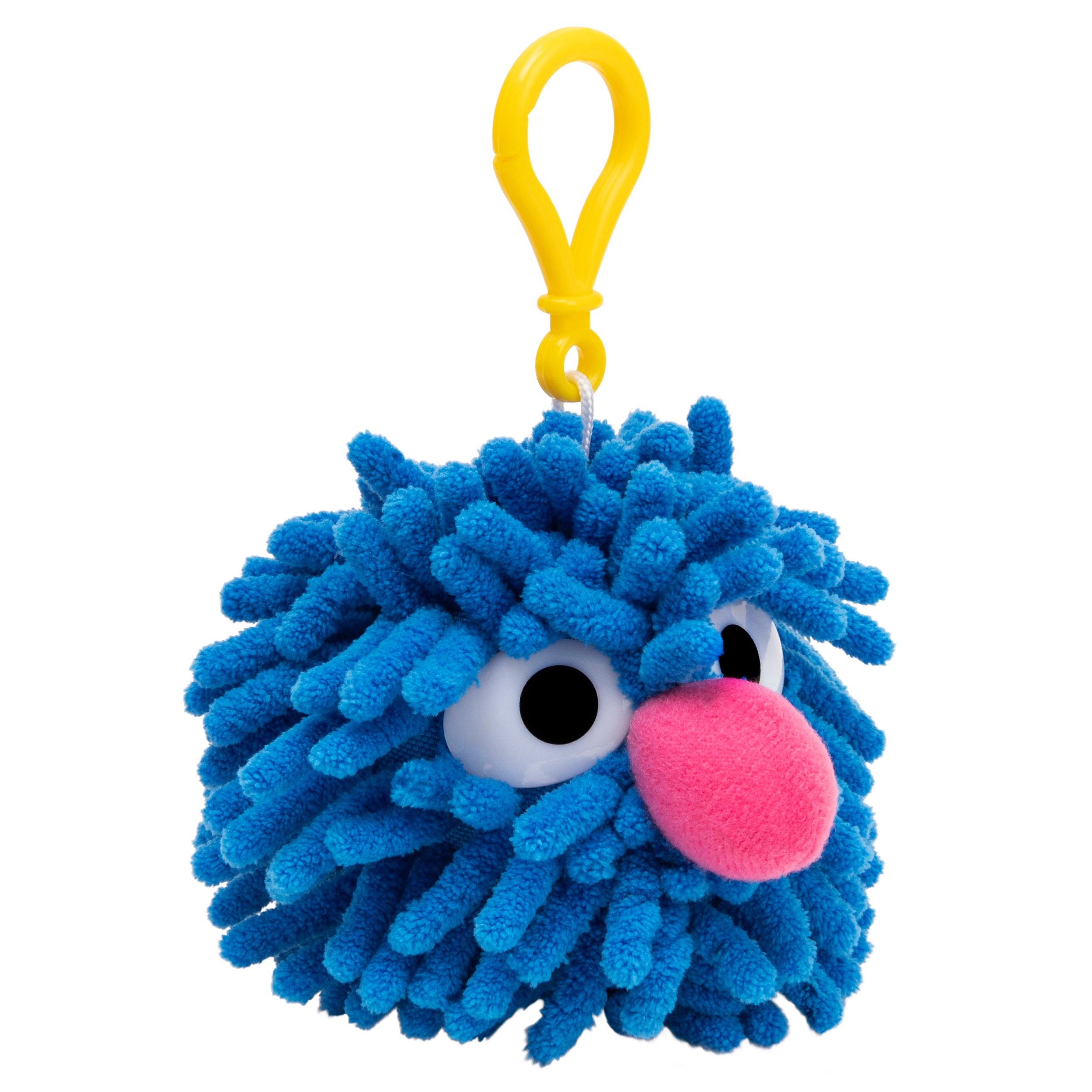 GUND Sesame Street Grover Fuzzy Pom Backpack Clip, 2.5"