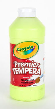 Crayola Neon Tempera Paint, Neon Chartreuse Kids Paint, 16 Ounce Squeeze Bottle