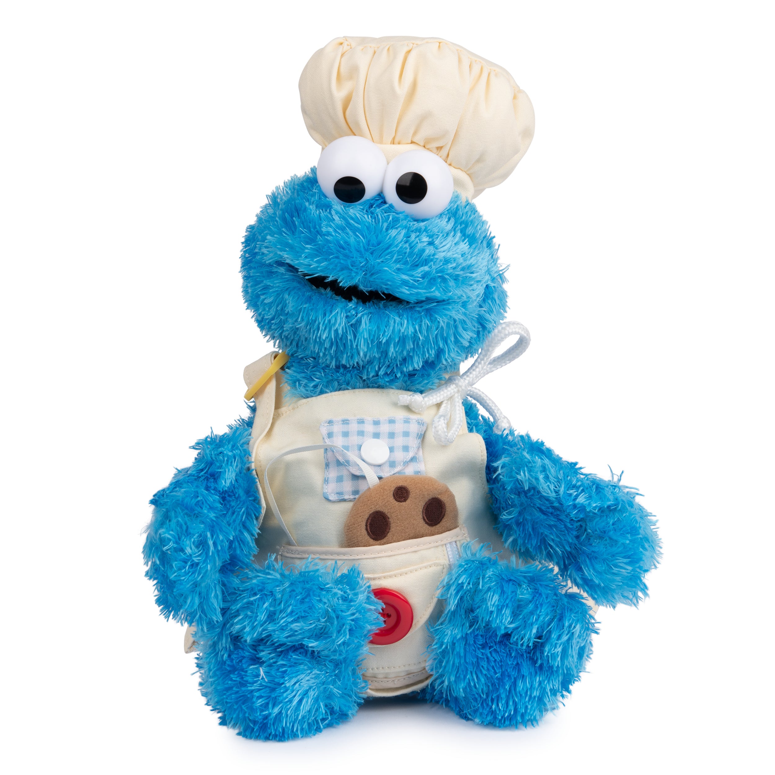 GUND Sesame Street Official Cookie Monster Teach Me Plush, Premium Plush Toy for Ages 1 & Up, Blue, 15”