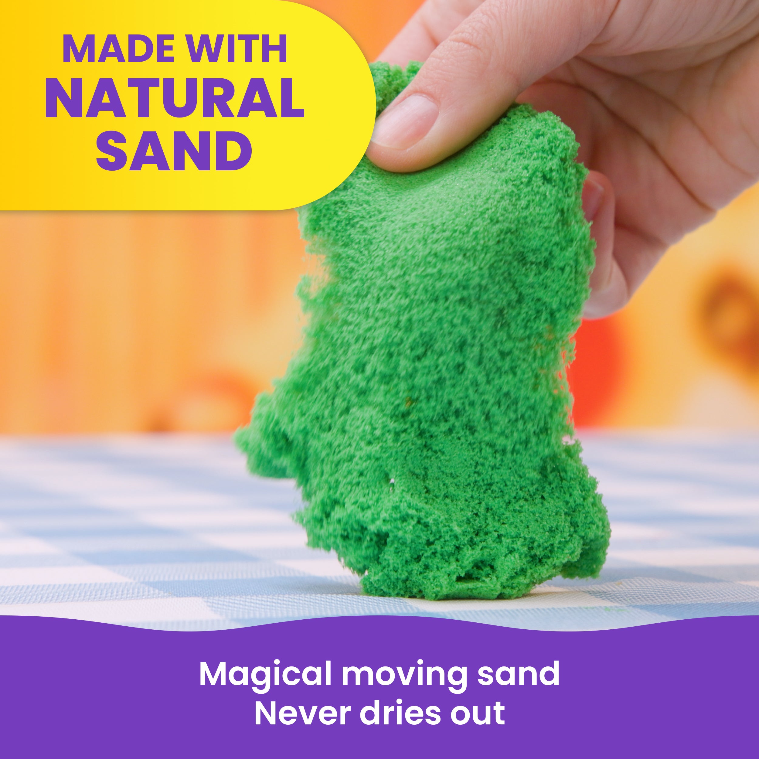 Kinetic Sand, SquishPizza Rising Pizza Oven Playset with 1lb Play Sand & 5 Tools, Play Food Arts & Crafts Kids Toys for Girls & Boys Ages 5 and up