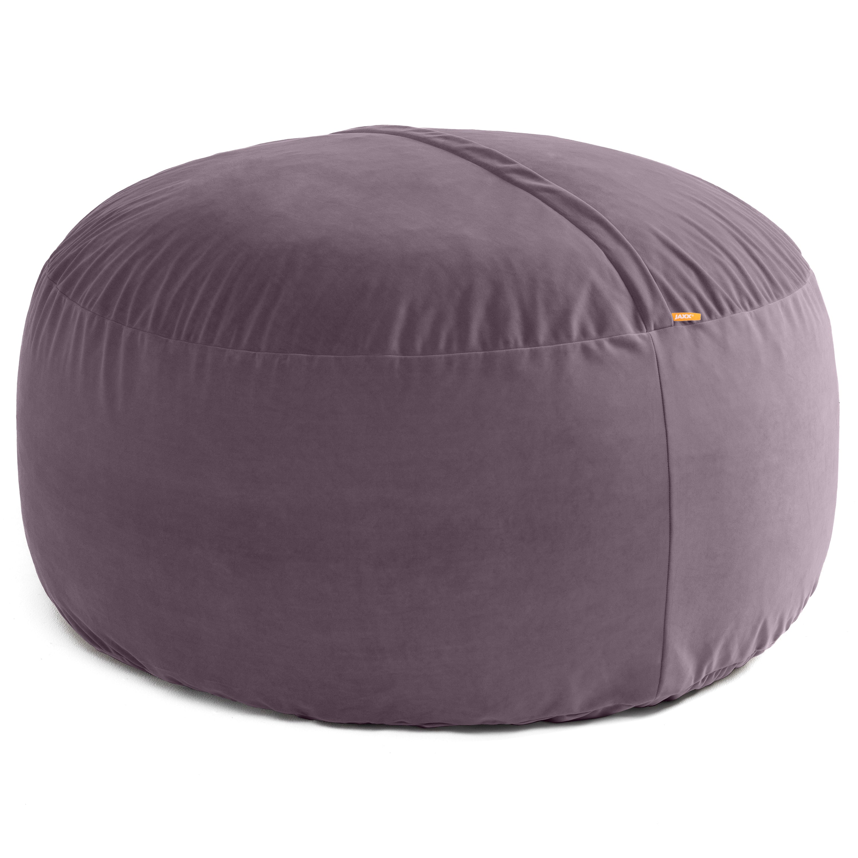 Jaxx 5 Foot Saxx - Large Round Bean Bag Chair for Adults - Lush Velvet Purple