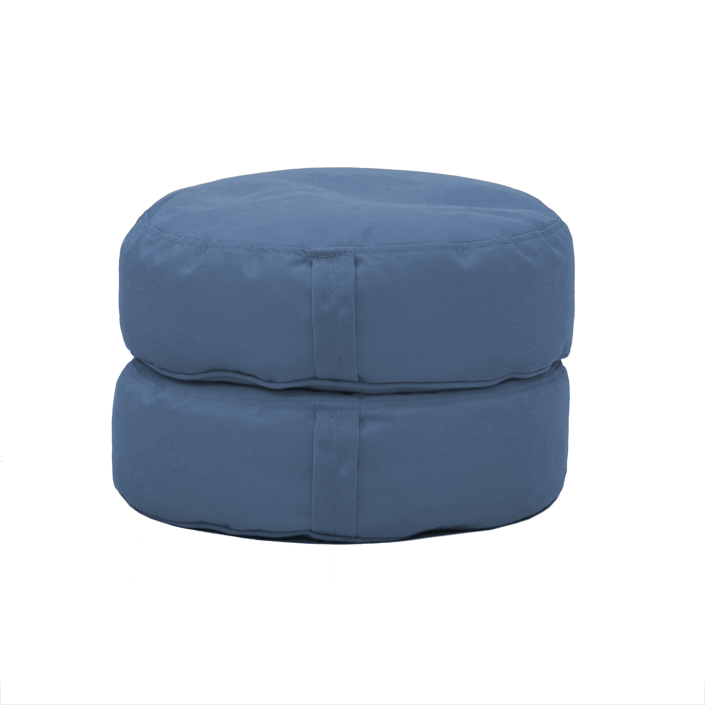 Element 16" Round Bean Cushions, 2-Piece - Denim Blue
