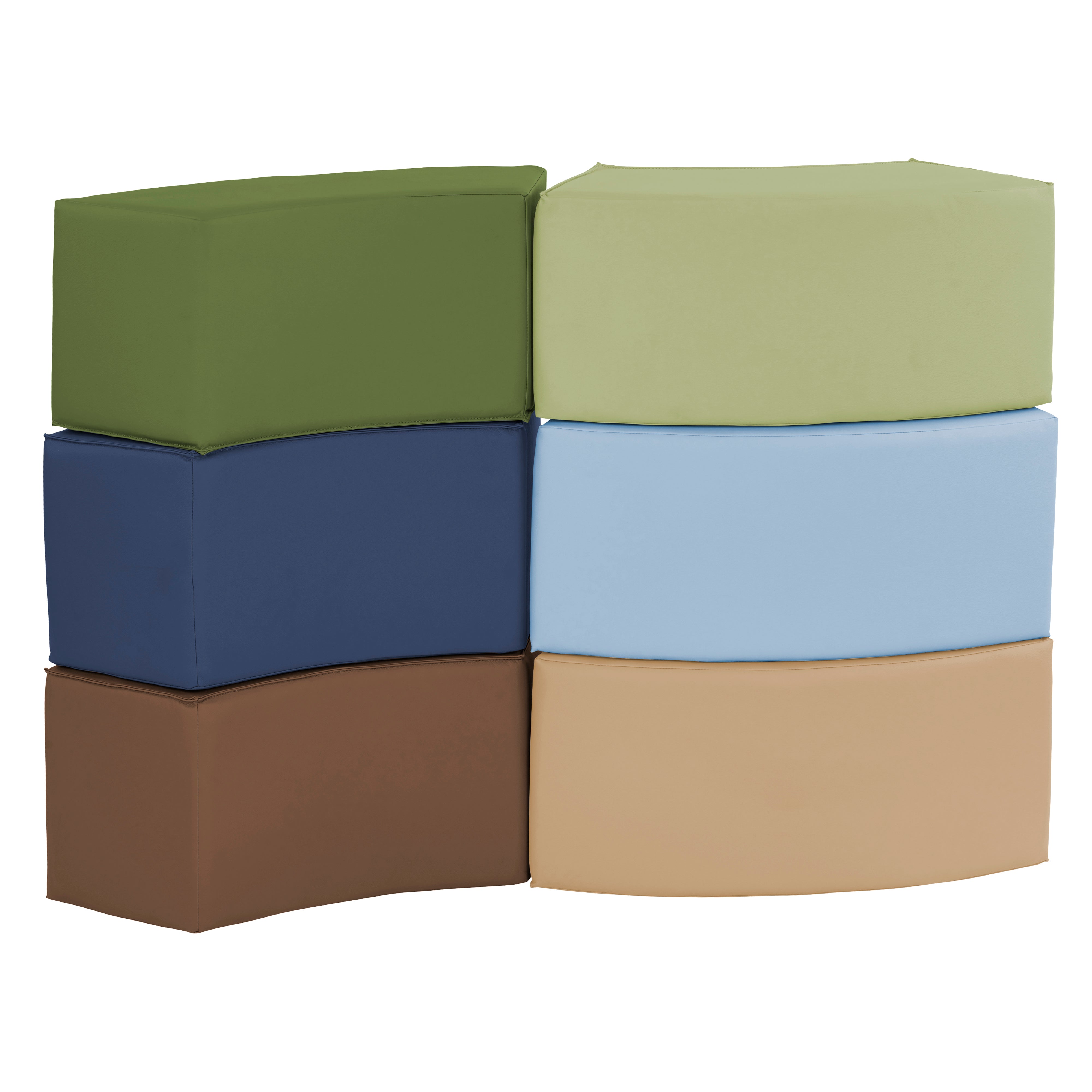 SoftScape Ring Around Seating Set, 6-Piece - Earthtone