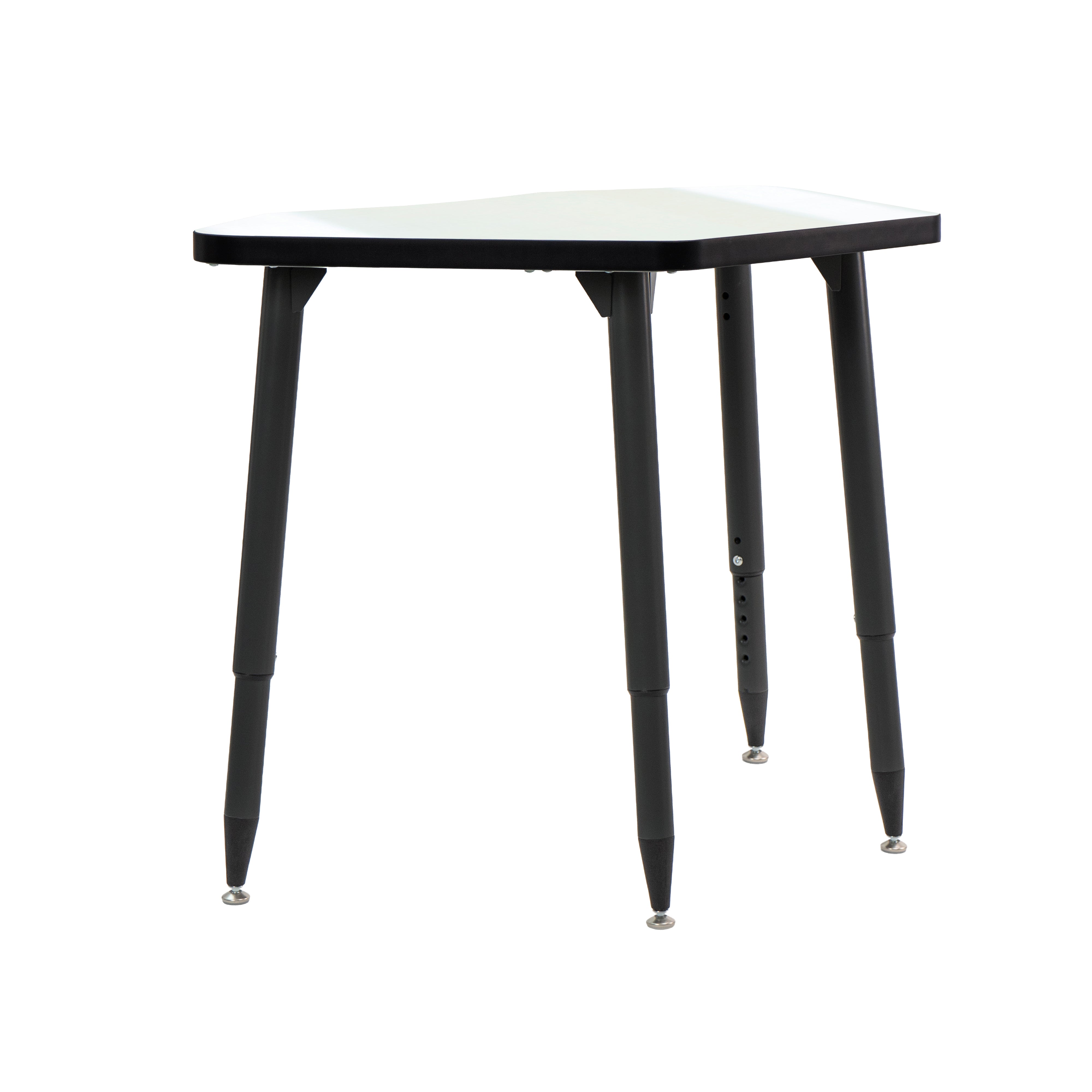 Adapte 24" x 36" Petal Dry-Erase Activity Table with Adjustable Tapered Legs - Whiteboard/Black