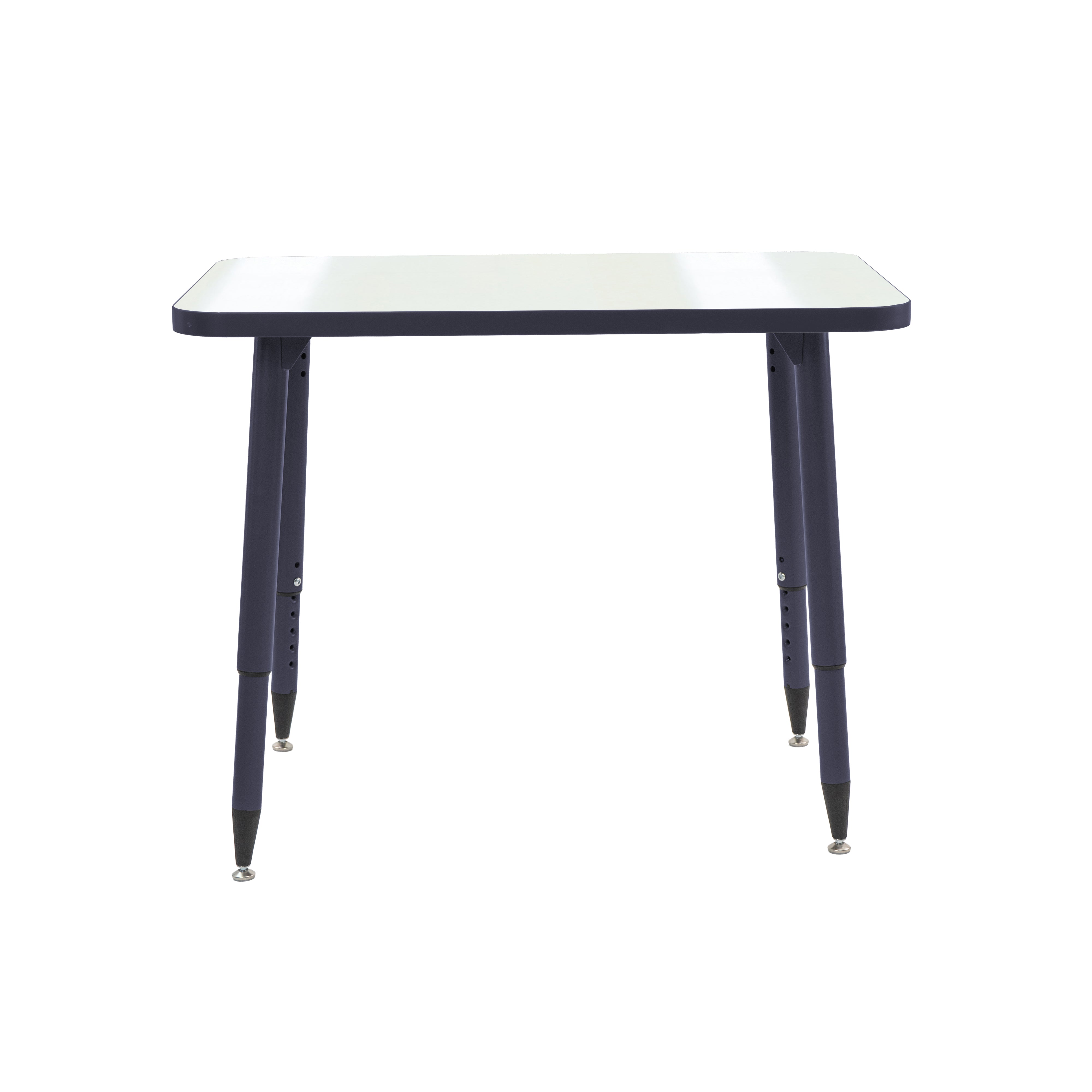 Adapte 24" x 36" Rectangle Dry-Erase Activity Table with Adjustable Tapered Legs - Whiteboard/Navy