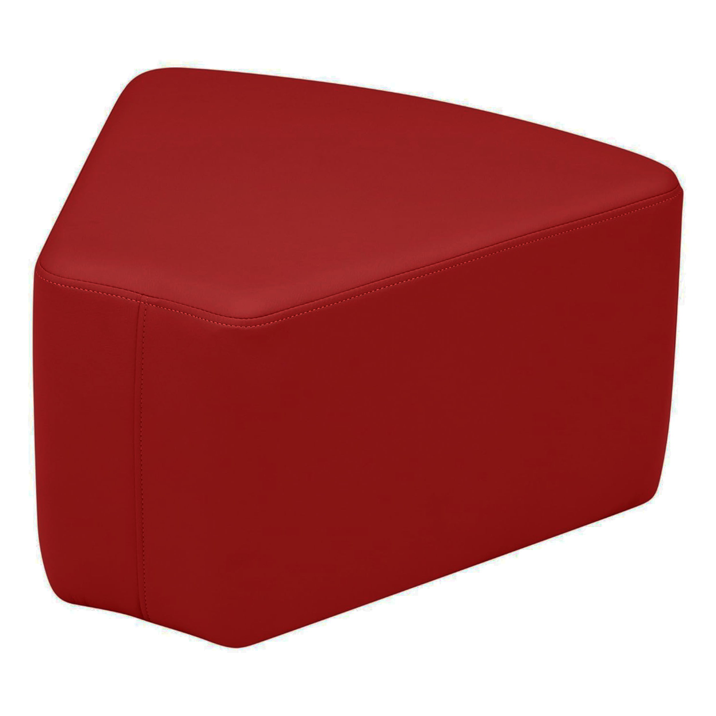 Pro Series Upholstered Wedge Ottoman 12" Height - Crimson