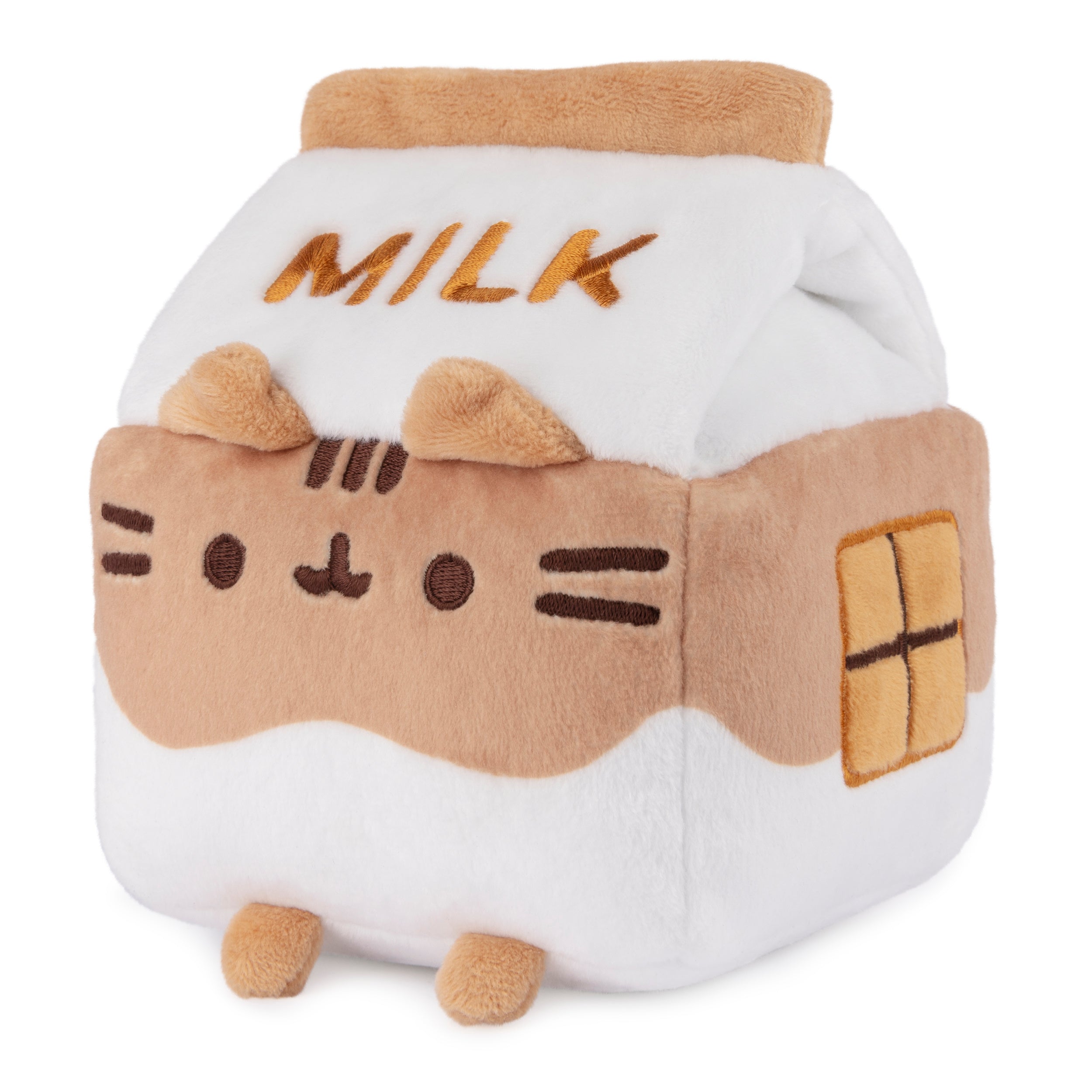 GUND Pusheen Chocolate Milk Plush Cat Stuffed Animal for Ages 8 and Up, Brown/White, 6”