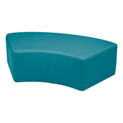 Pro Series Upholstered S Curve Ottoman 12" Height - Teal