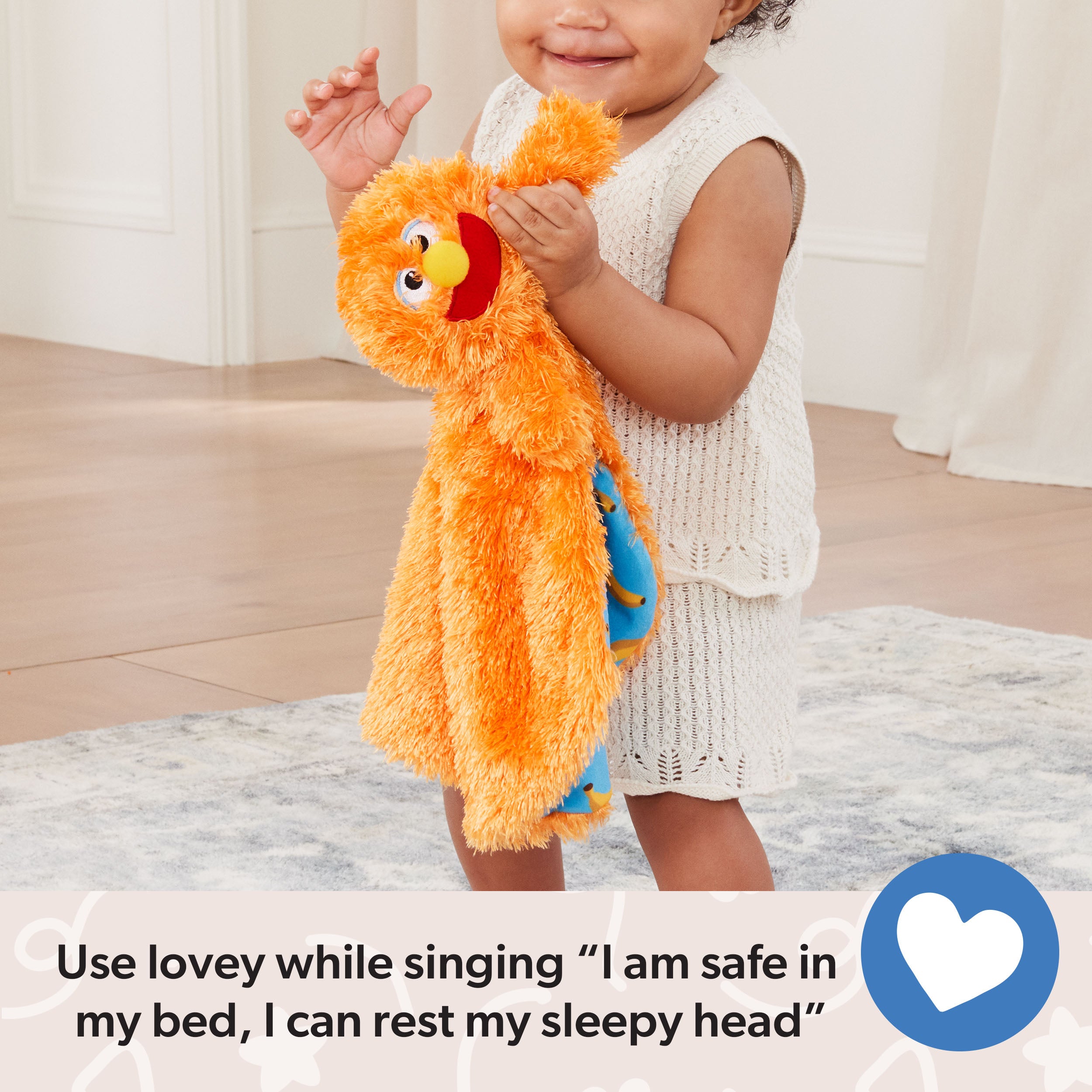 Ms. Rachel Official Herbie Huggable Lovey, Double Sided, Machine Washable Security Blankets for Babies Ages 3 Months to 1+