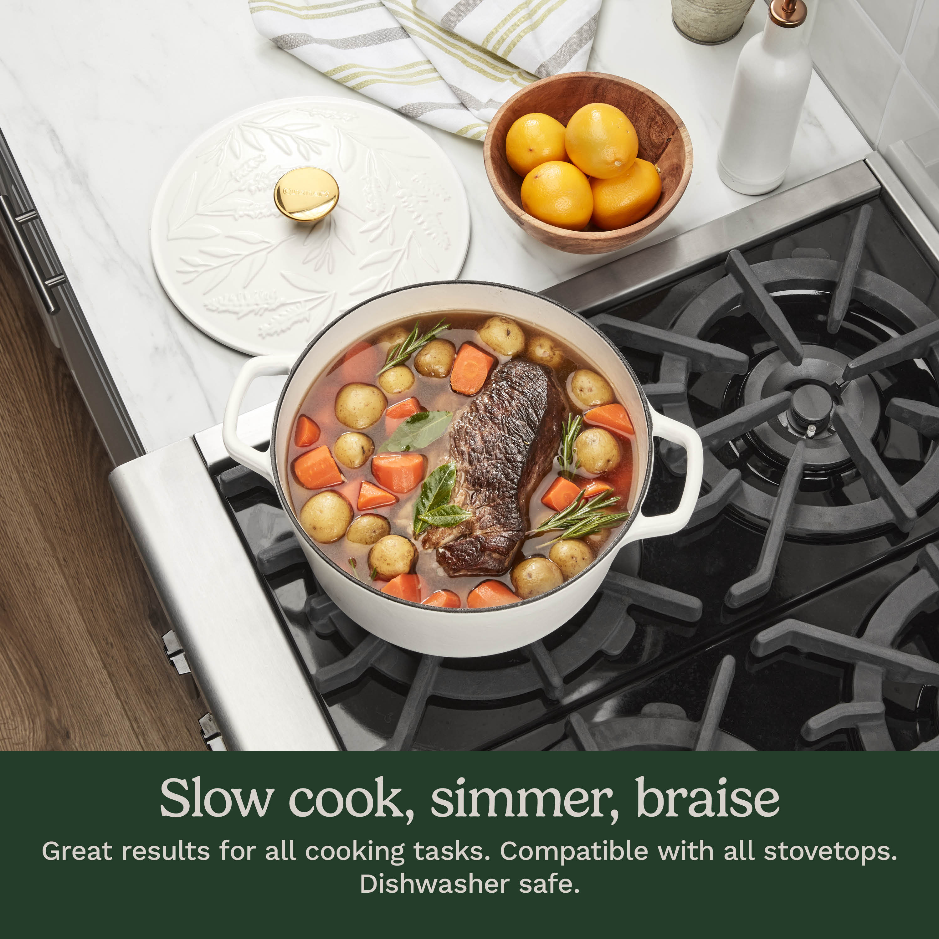 Earth & Essence 5 Qt. Casserole with Cover - Sage Design