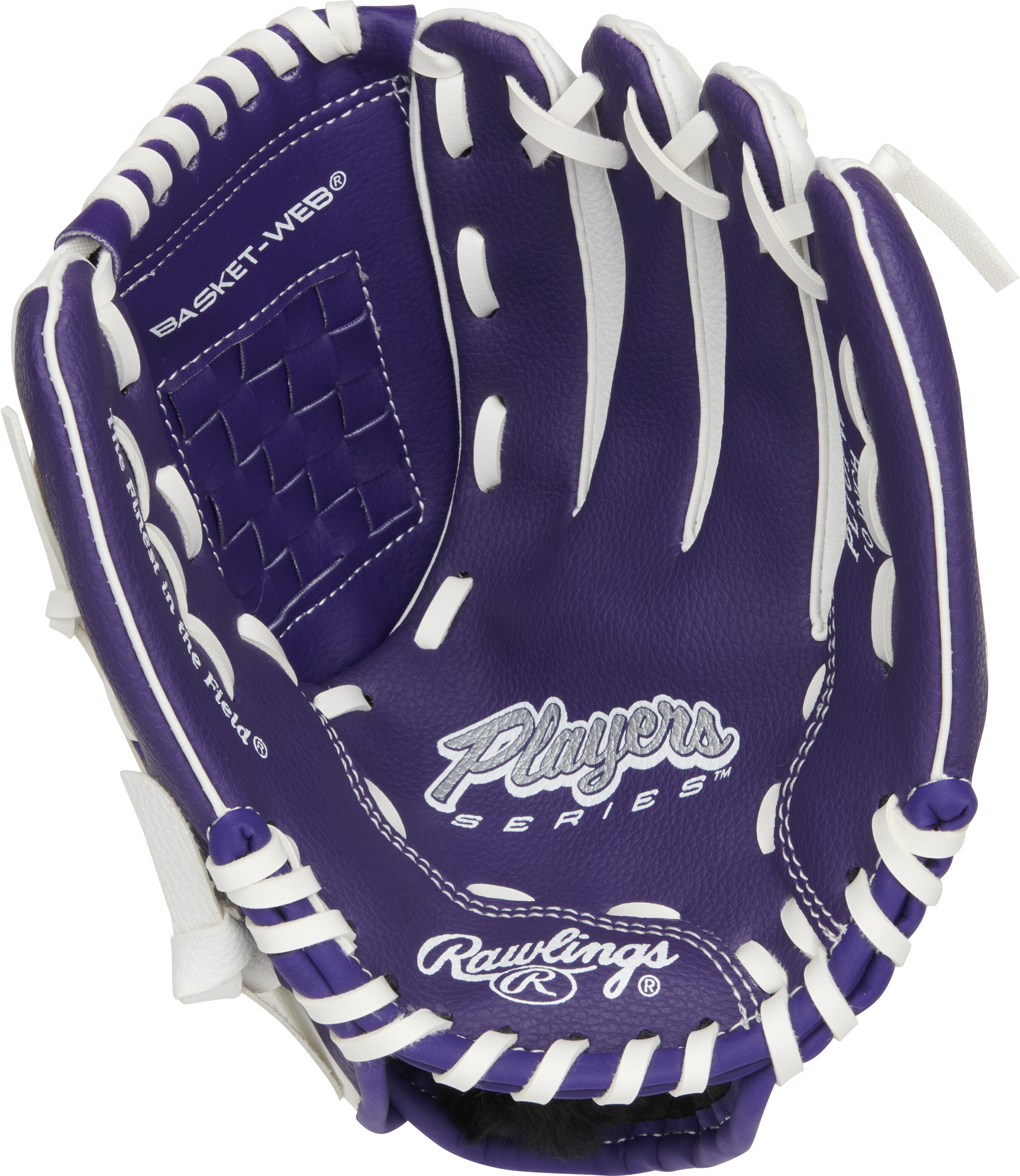 Rawlings Players Series Youth 10-Inch Baseball Glove - Right Hand Thrower - Purple