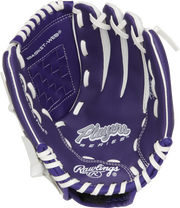 Rawlings Players Series Youth 10-Inch Baseball Glove - Right Hand Thrower - Purple